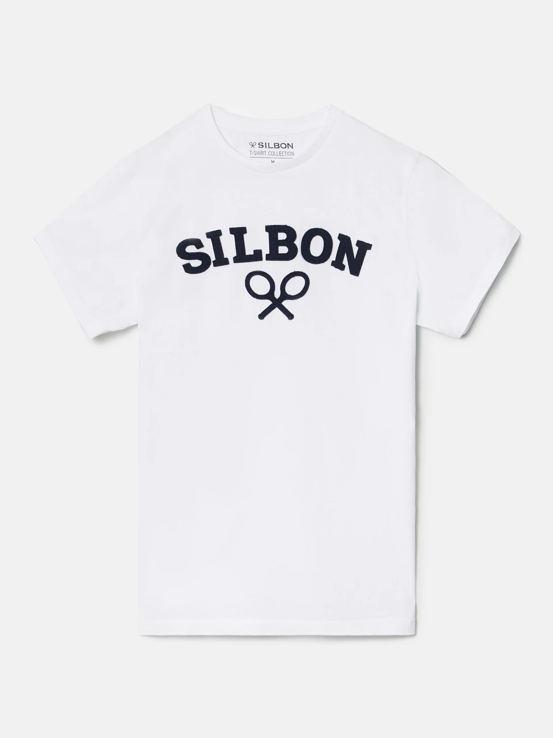Camiseta silbon raqueta media blanca - Image 5