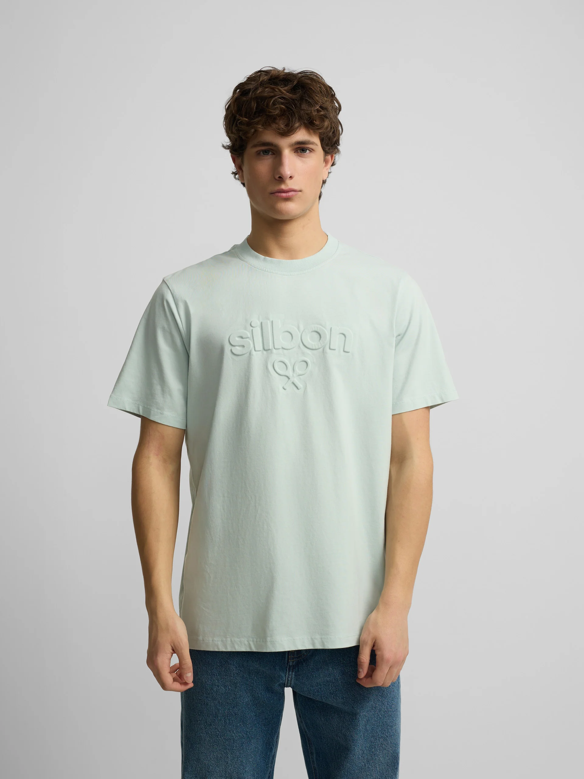 Camiseta Silbon relieve tono aguamarina - Image 3