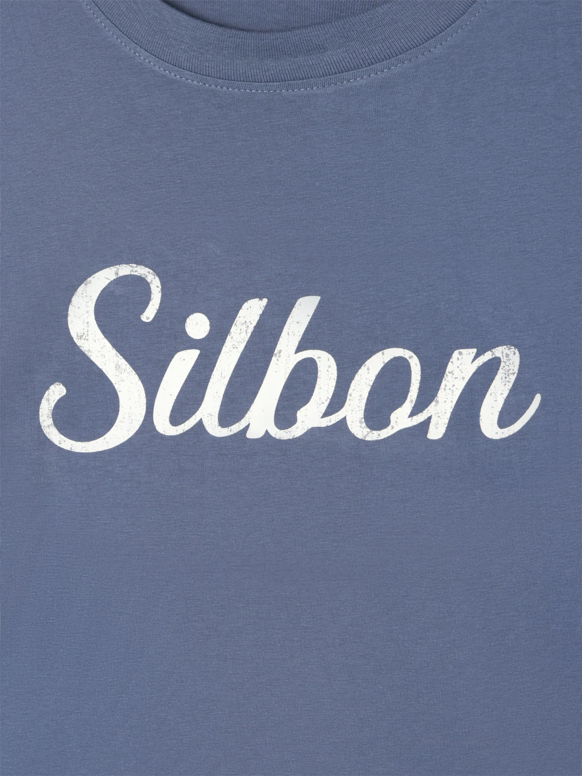 Camiseta Silbon vintage azul indigo - Image 2