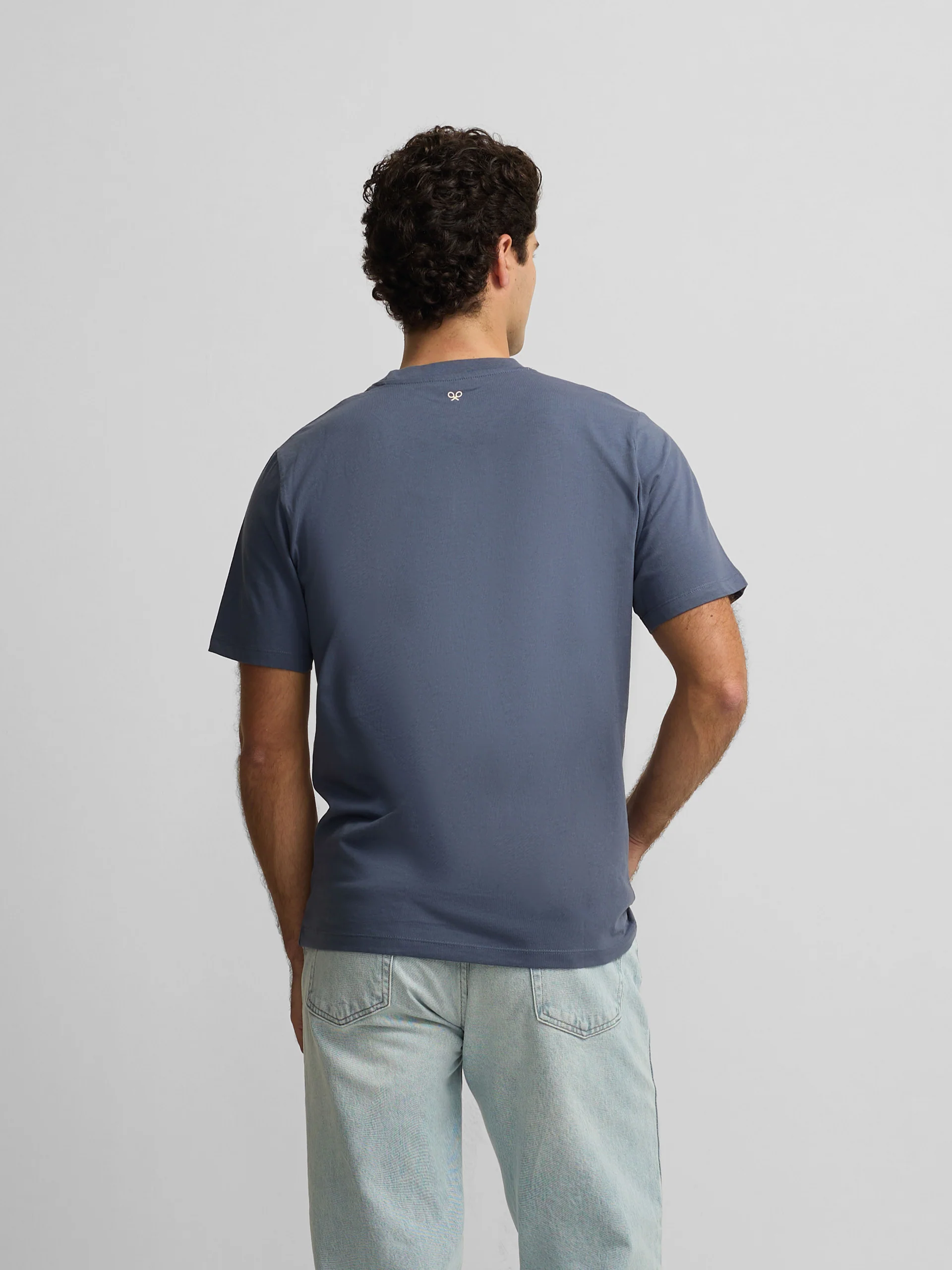Camiseta Silbon vintage azul indigo - Image 4