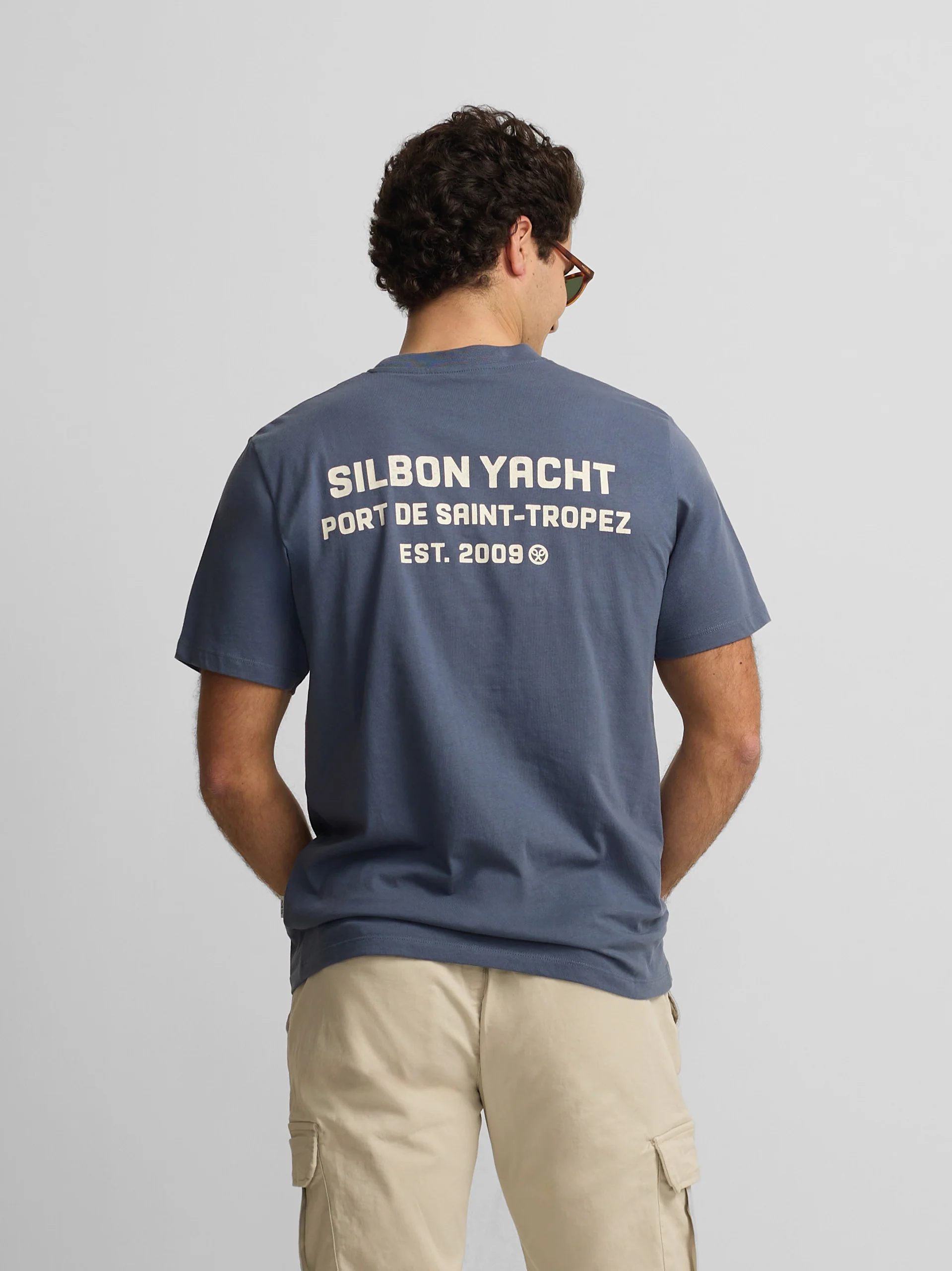 Camiseta Silbon Yacht azul indigo