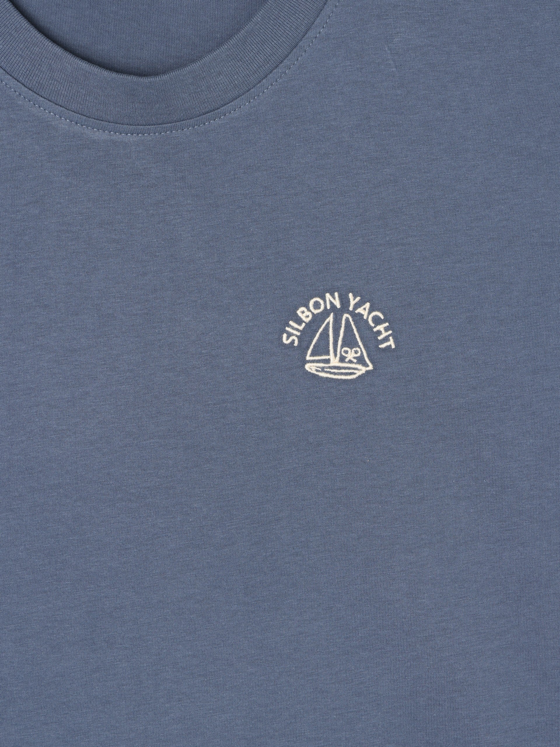 Camiseta Silbon Yacht azul indigo - Image 2