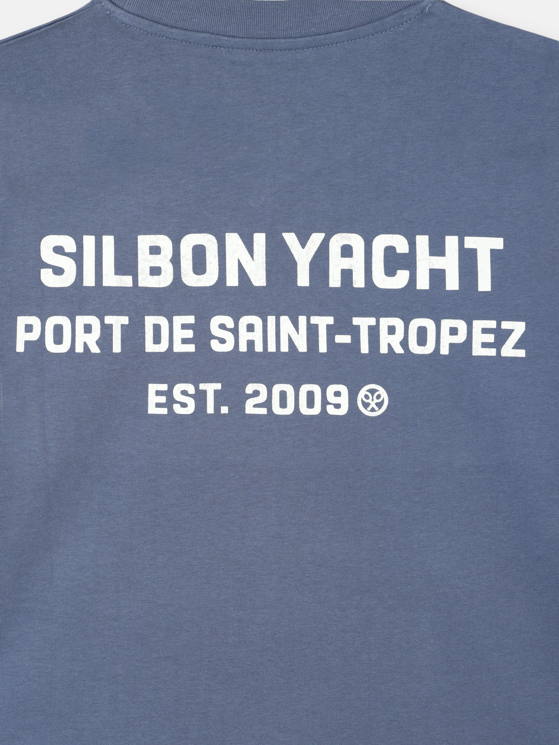 Camiseta Silbon Yacht azul indigo - Image 6