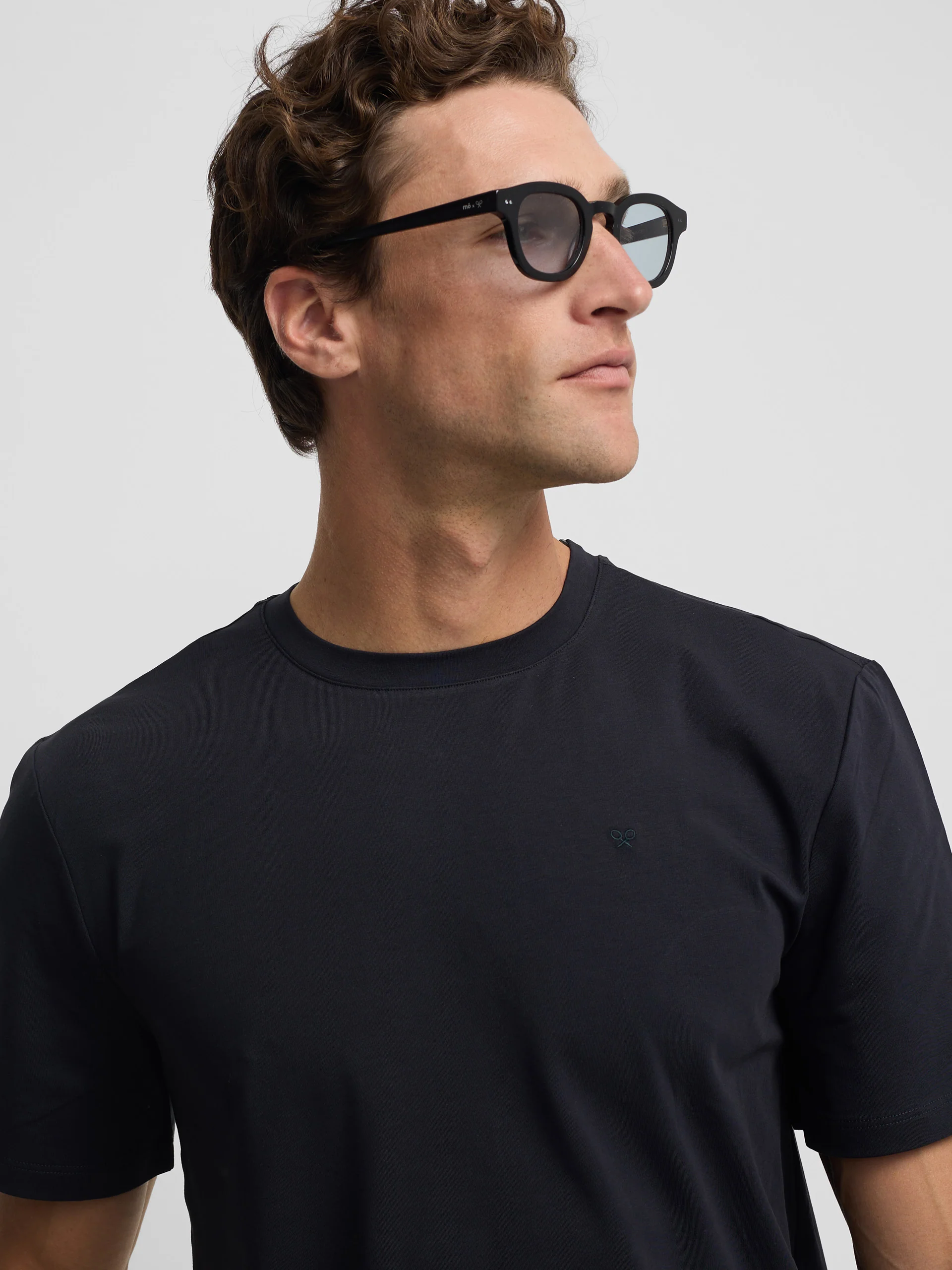 Camiseta slim fit business azul marino - Image 3