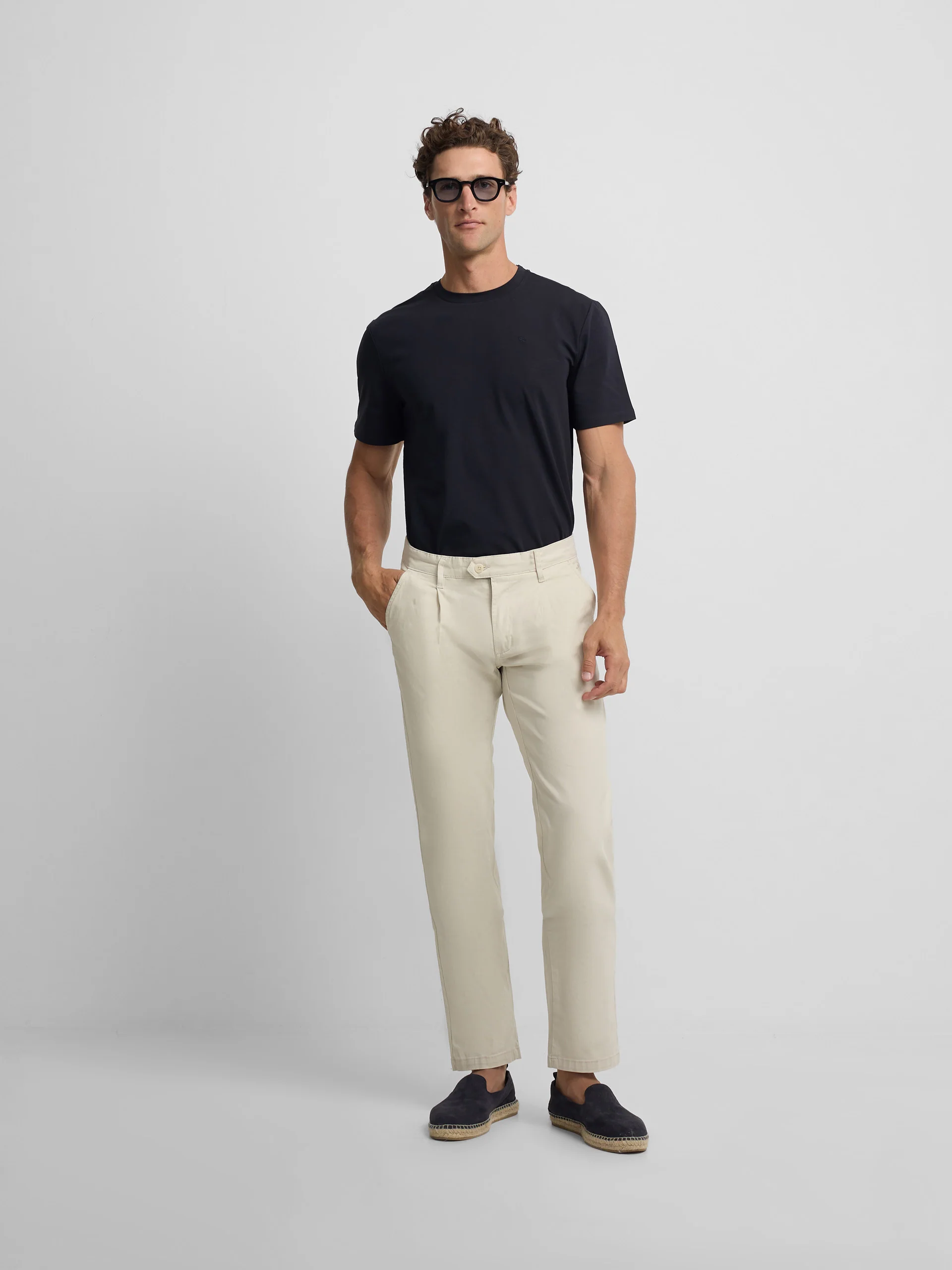 Camiseta slim fit business azul marino - Image 4