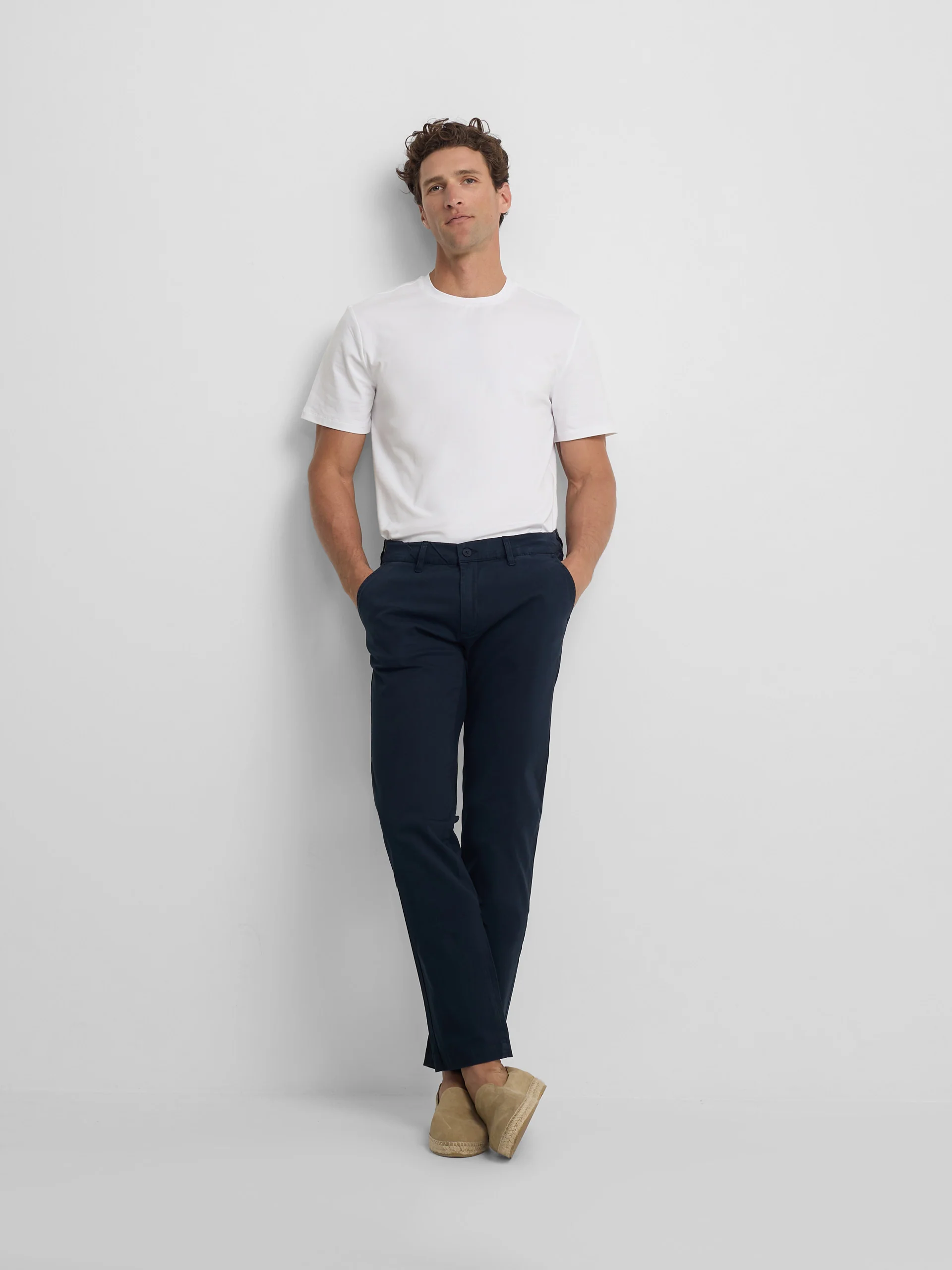 Camiseta slim fit business blanca - Image 4
