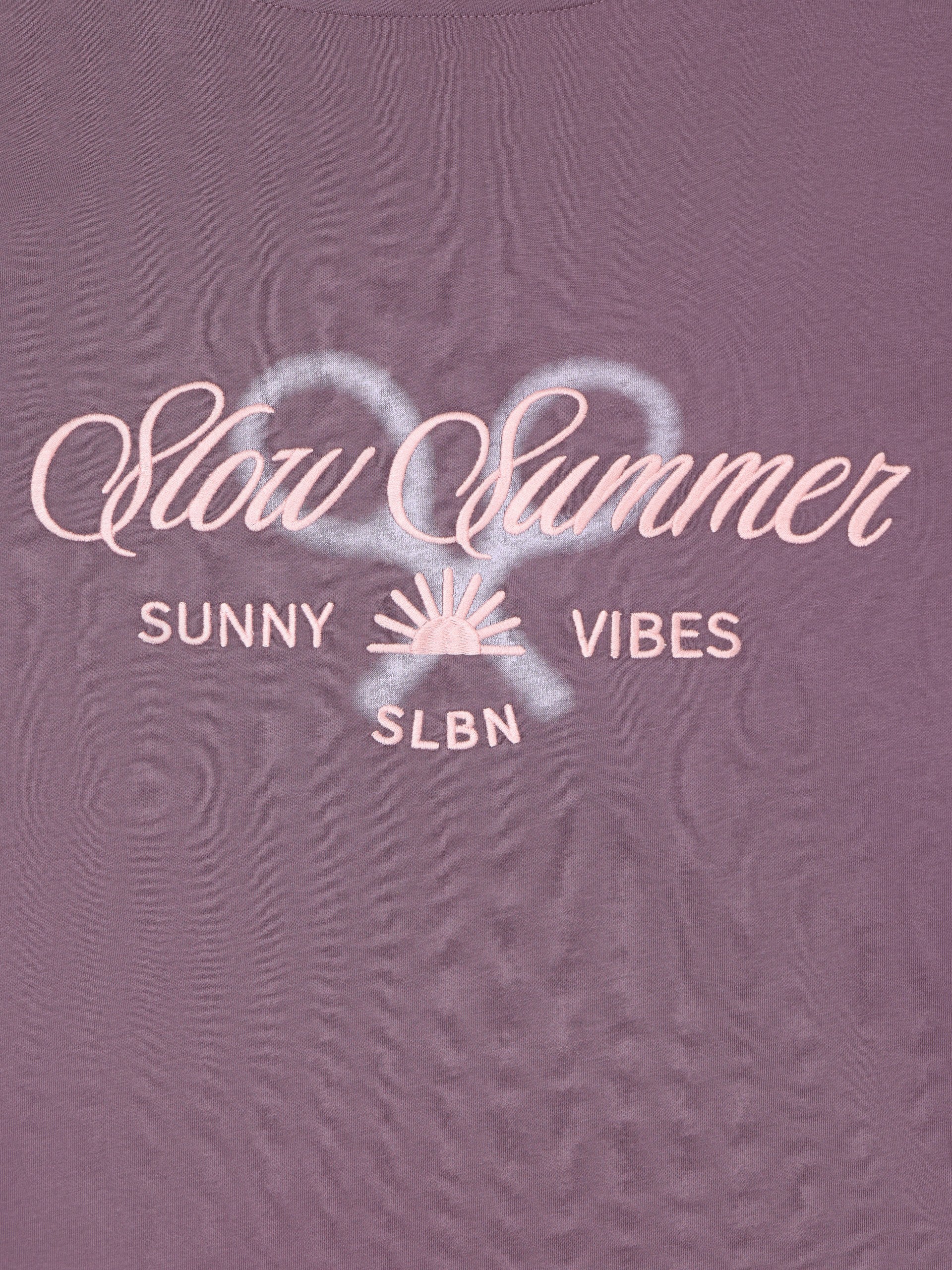 Camiseta slow summer purpura - Image 2