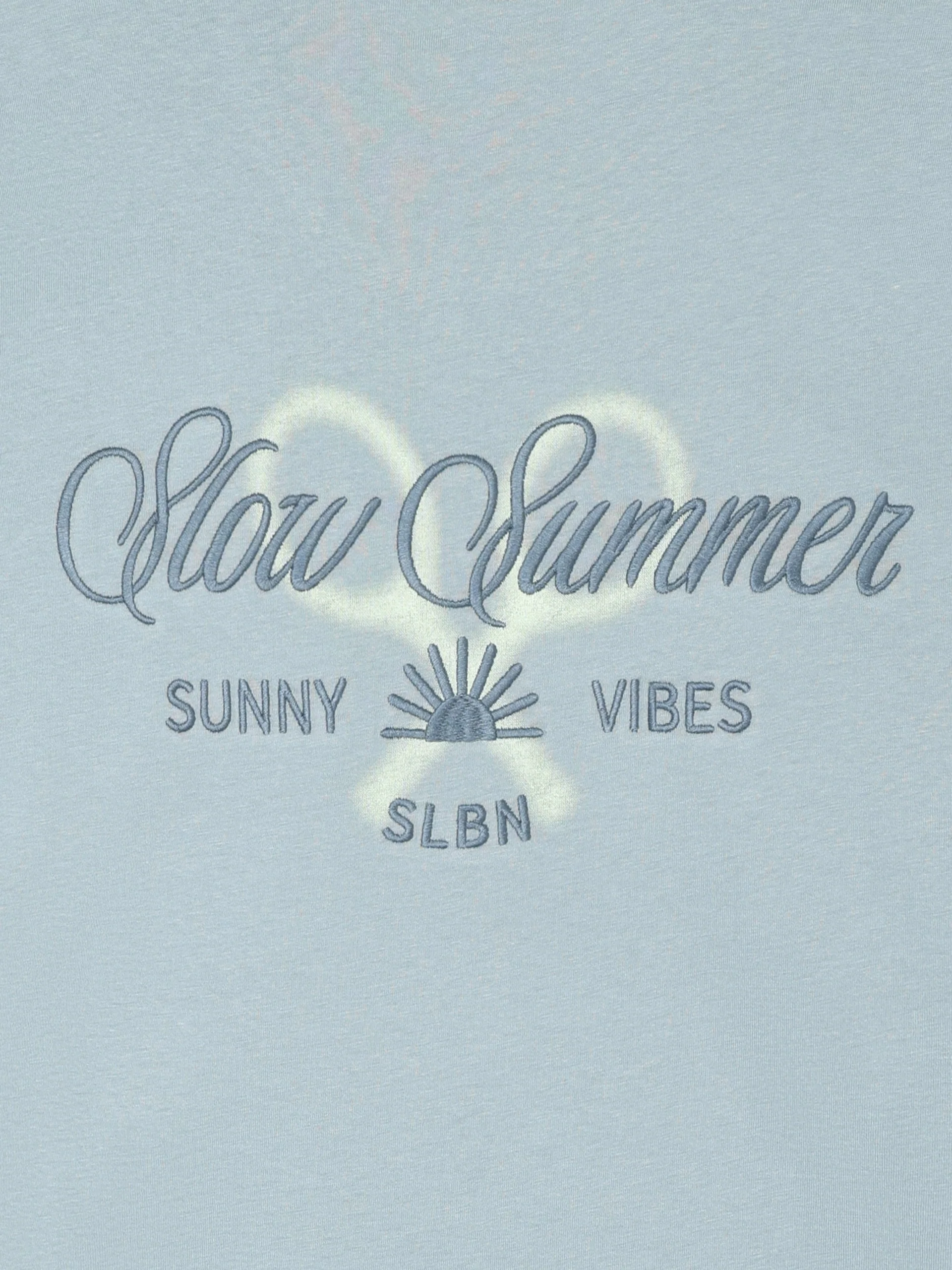 Camiseta slow summer verde gris - Image 2