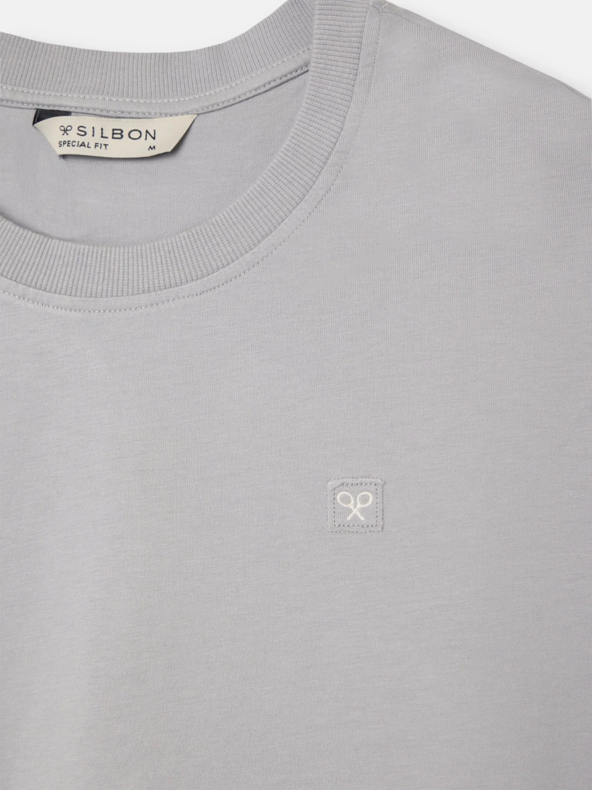 Camiseta special fit minilogo parche gris - Image 2