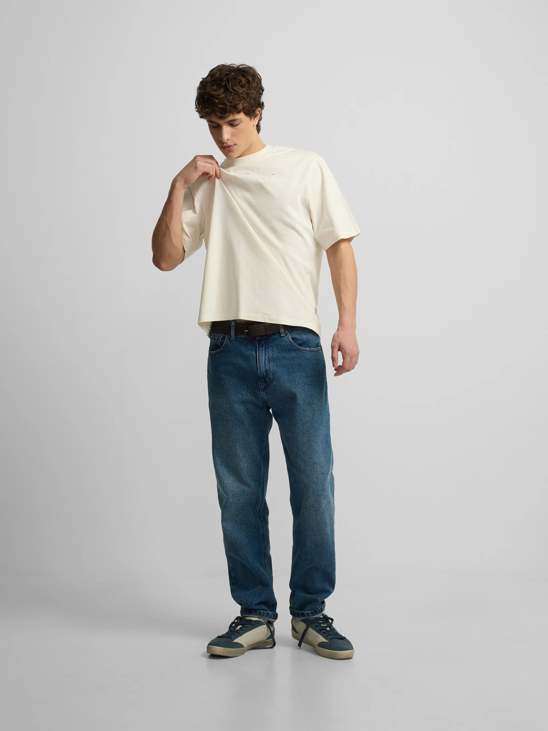 Camiseta special fit Silbon classic society crema - Image 6