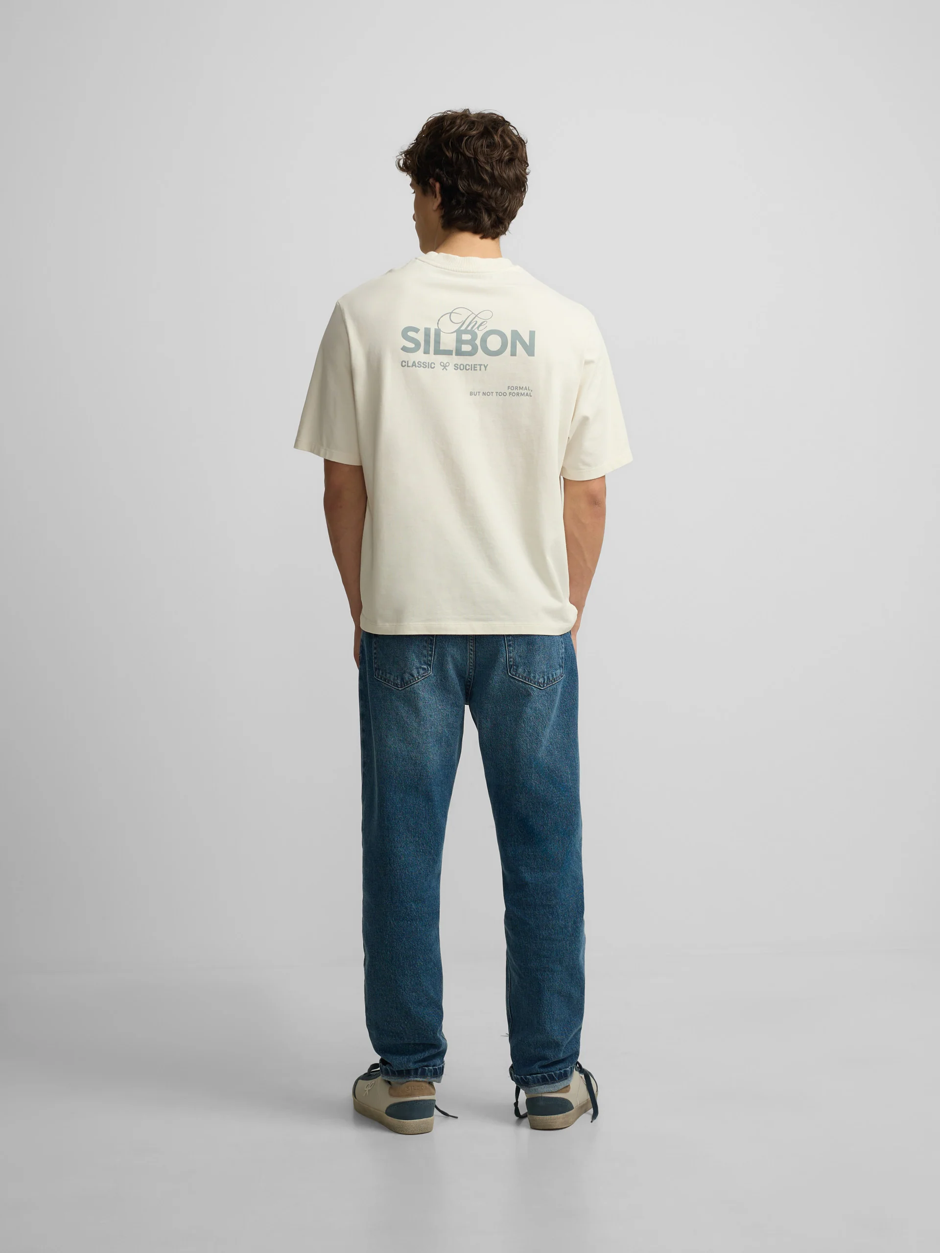 Camiseta special fit Silbon classic society crema - Image 7