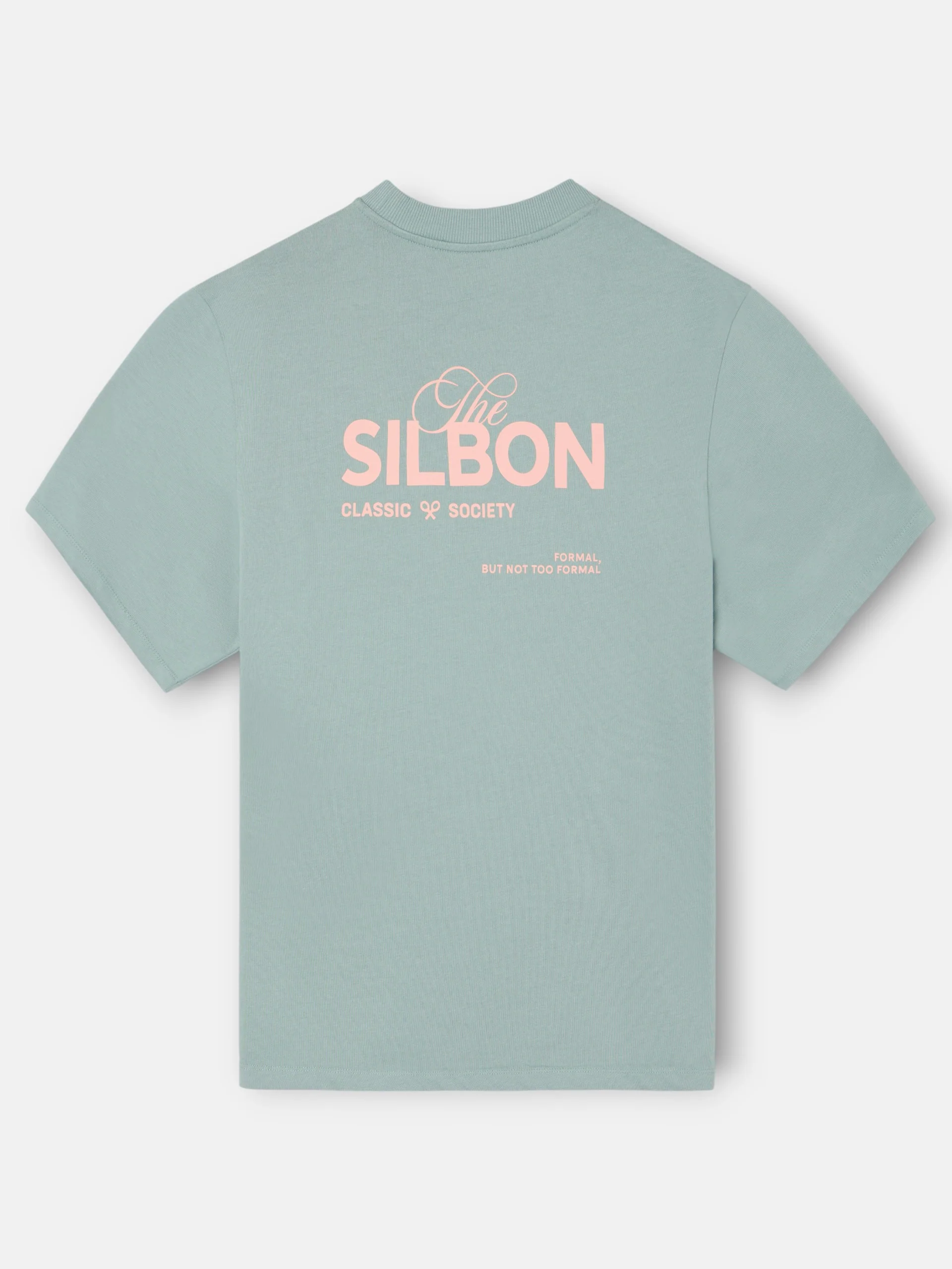Camiseta special fit Silbon classic society verde gris - Image 5