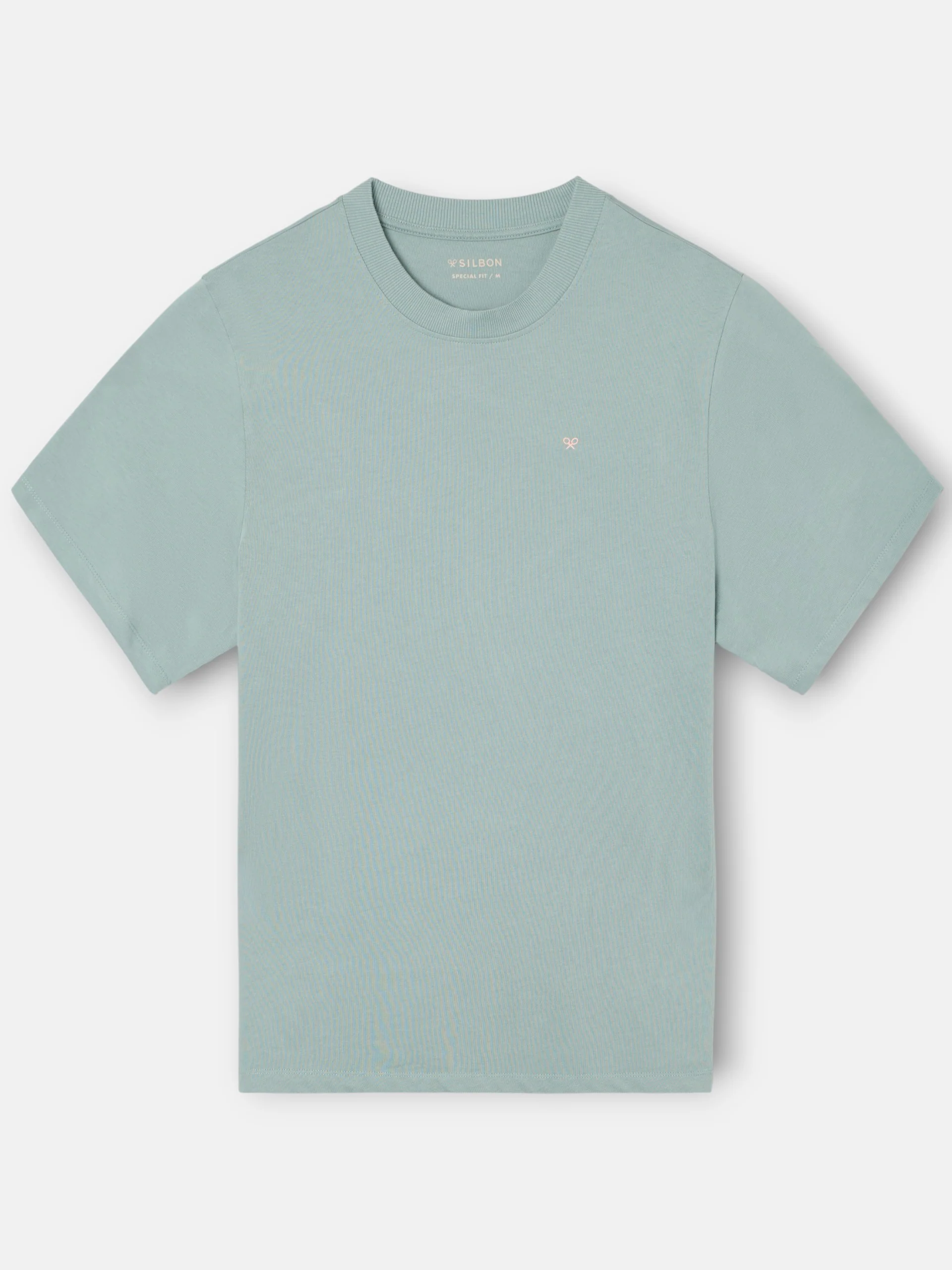 Camiseta special fit Silbon classic society verde gris - Image 7