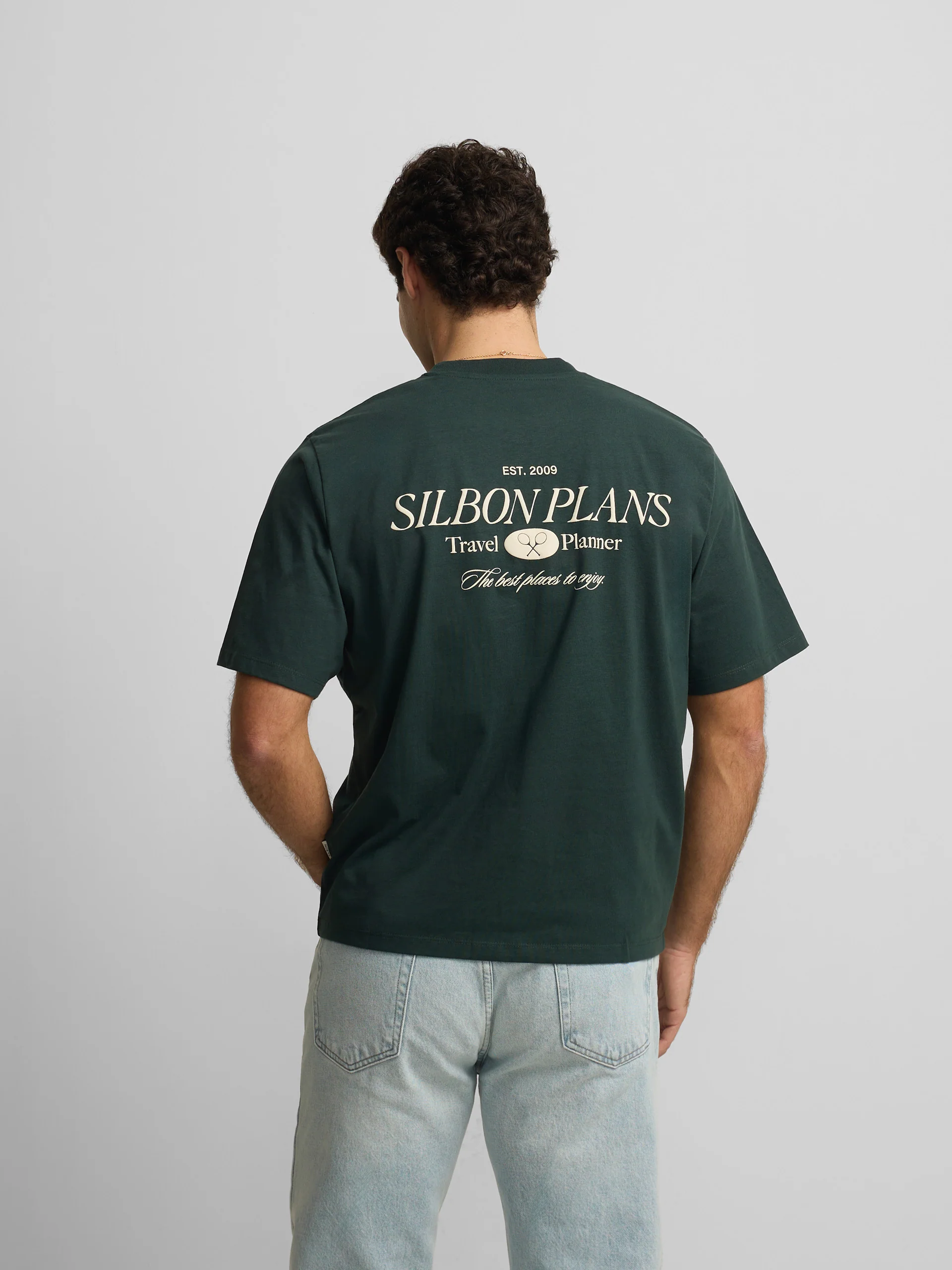 Camiseta special fit silbon plans verde oscuro - Image 2
