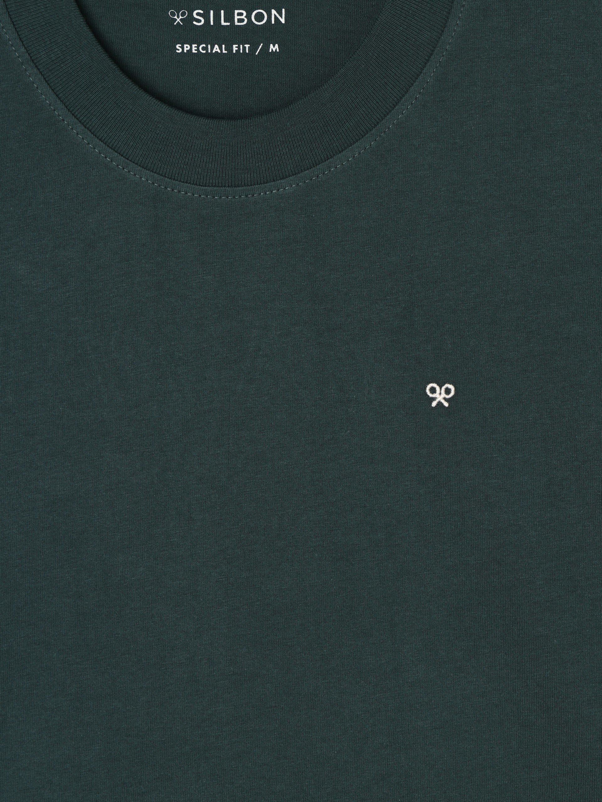 Camiseta special fit silbon plans verde oscuro - Image 5