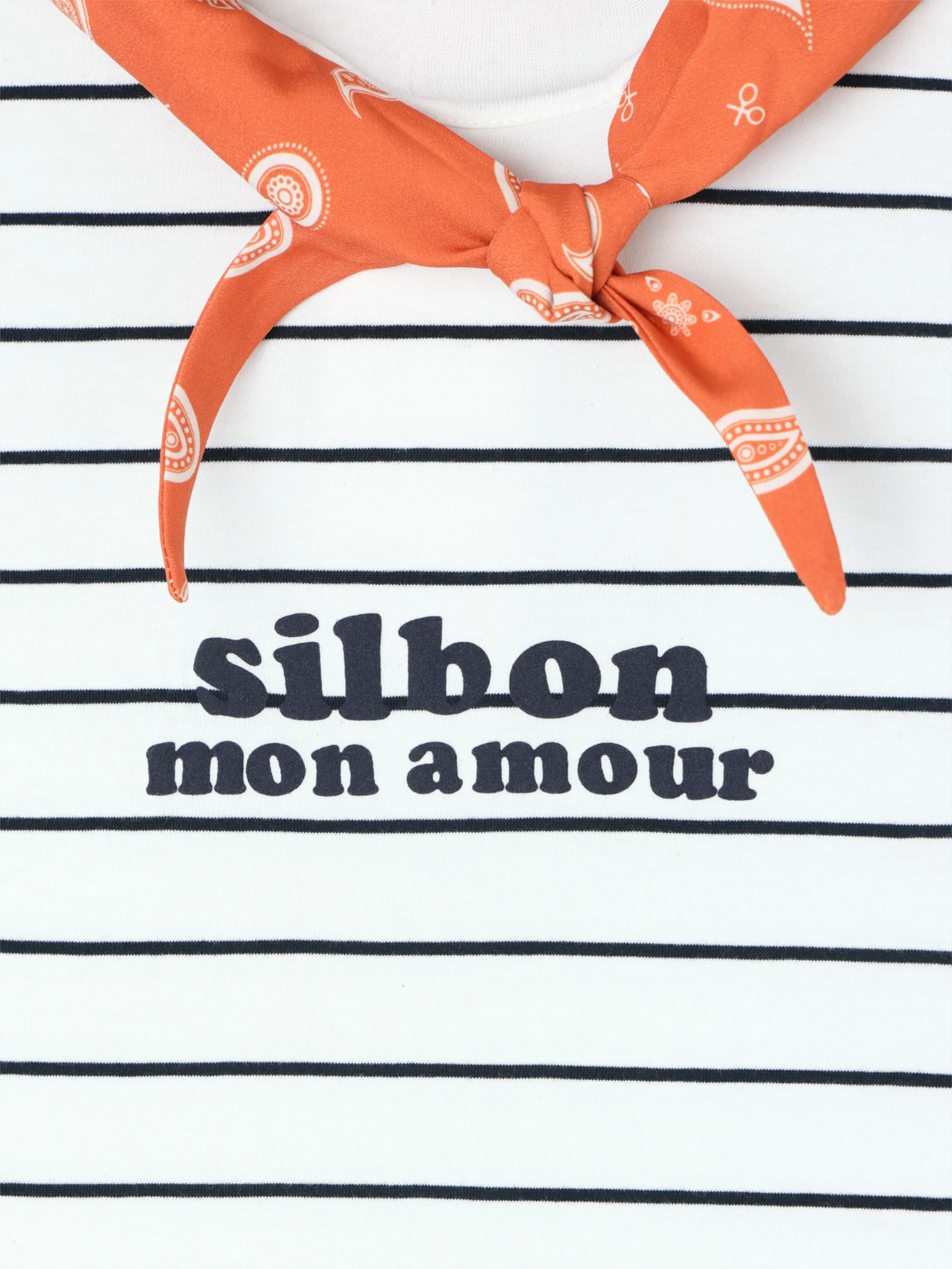 Camiseta woman aplique silbon bandana azul - Image 4