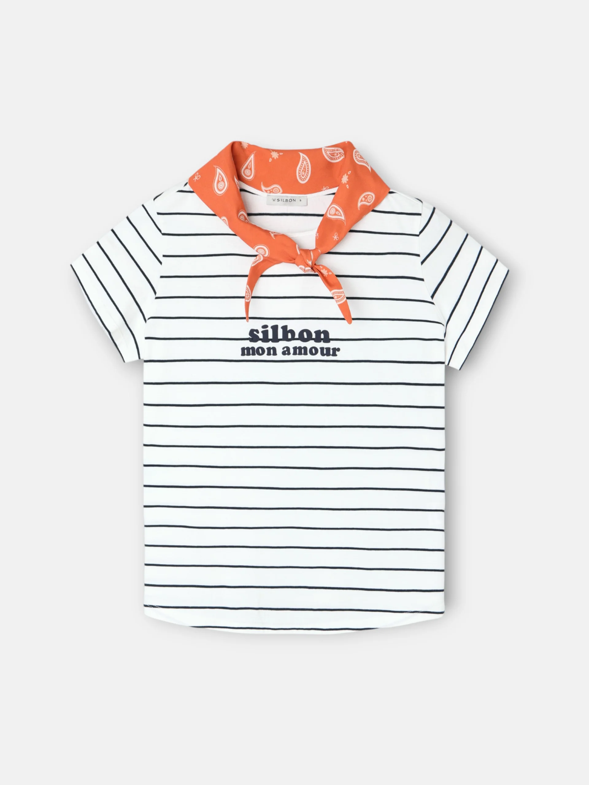 Camiseta woman aplique silbon bandana azul - Image 5