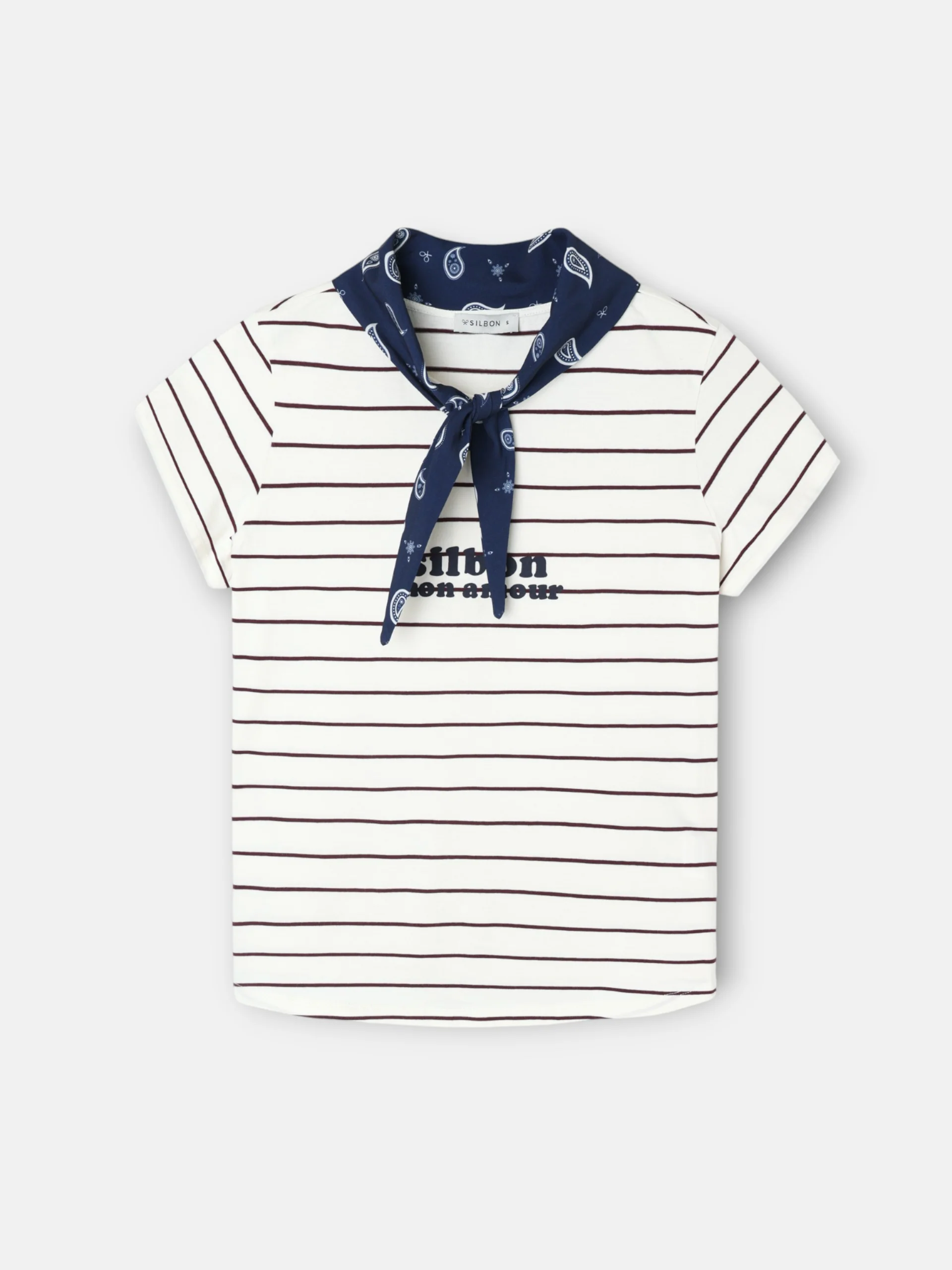 Camiseta woman aplique silbon bandana morada - Image 8