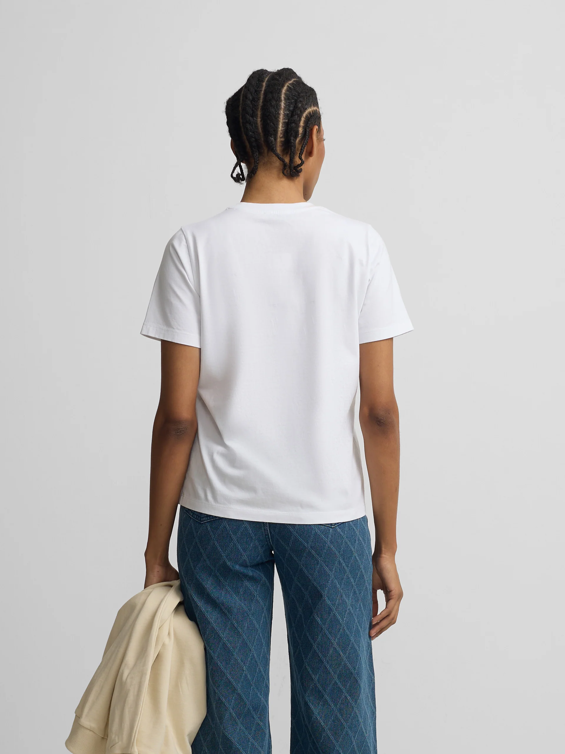 Camiseta woman blanca aplicacion cristal - Image 6