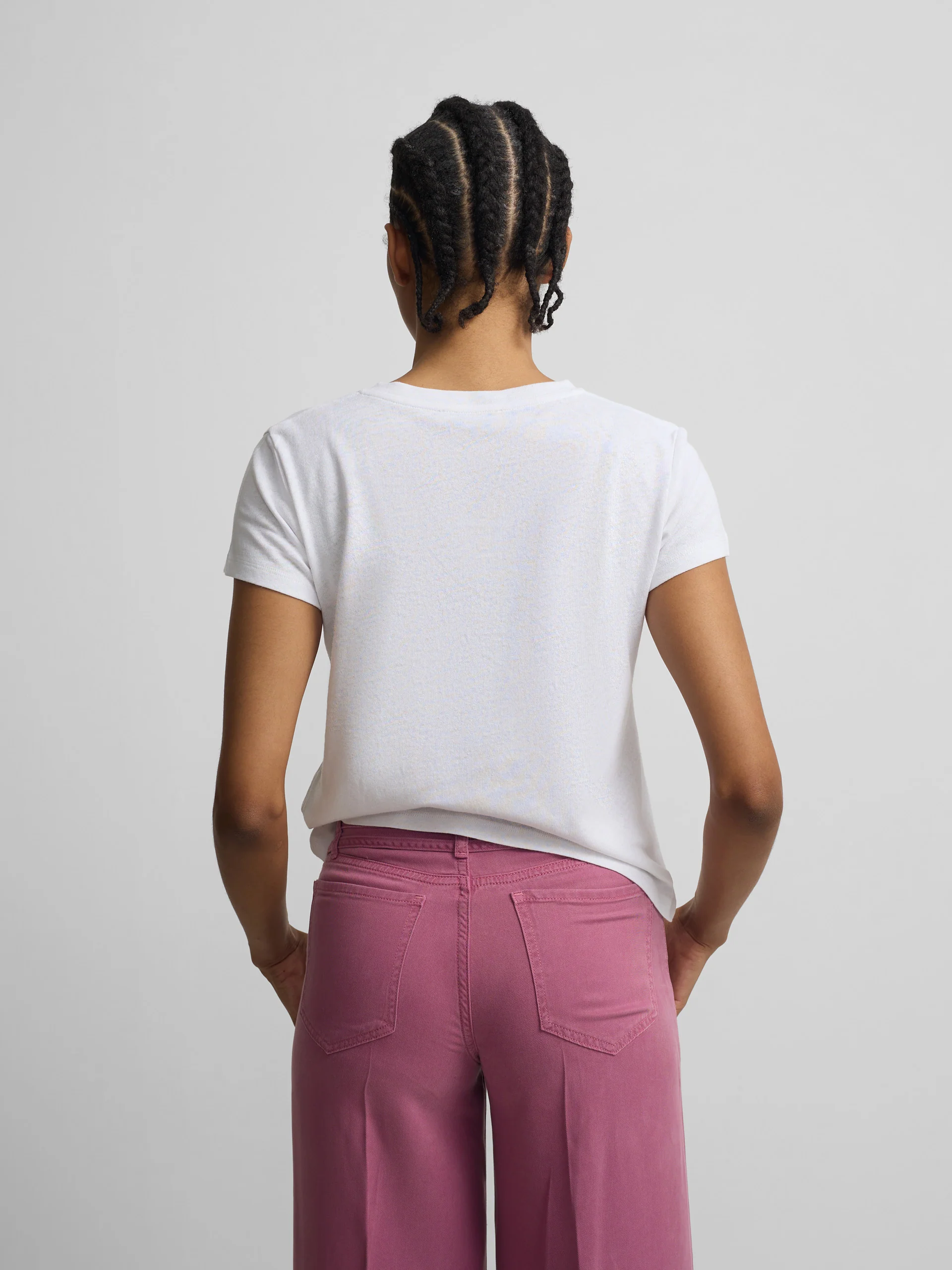 Camiseta woman bolsillo raqueta blanca - Image 4