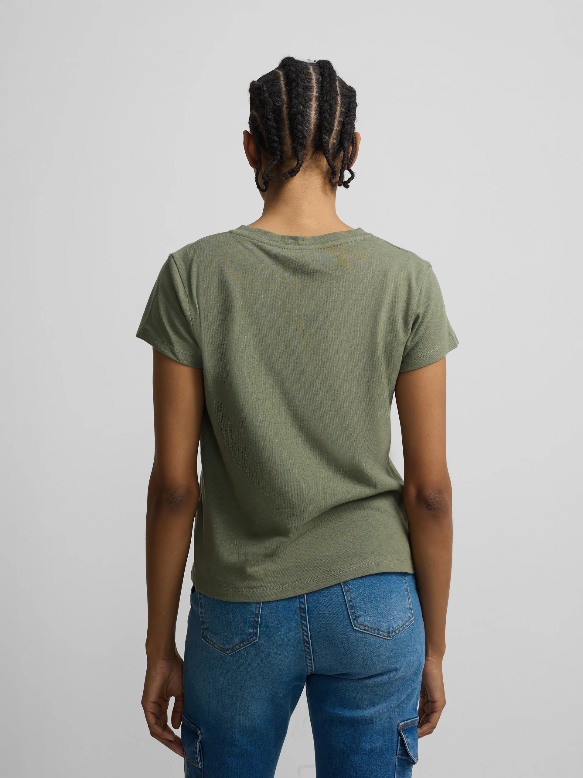 Camiseta woman bolsillo raqueta verde - Image 3