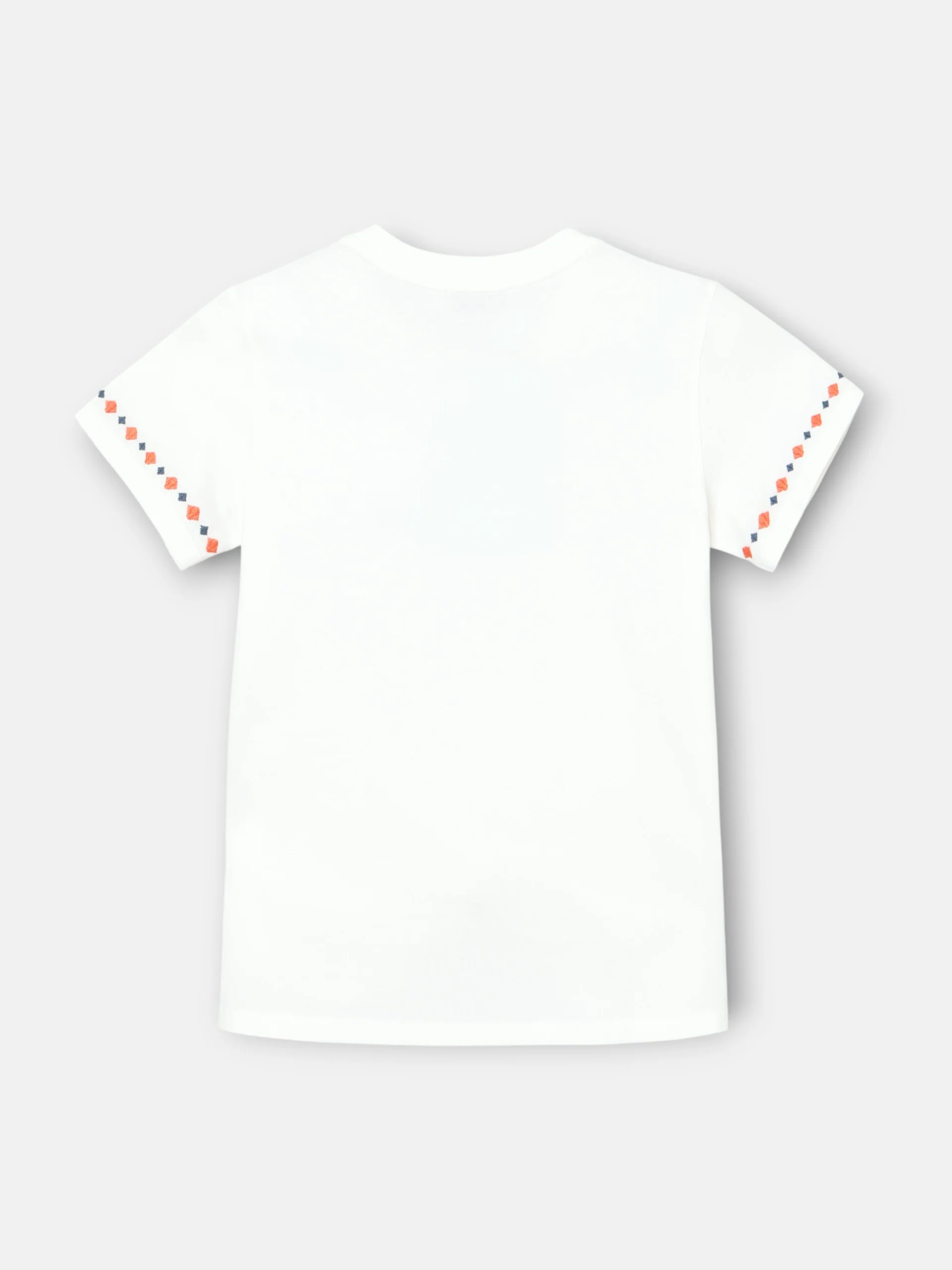 Camiseta woman bordados ikat blanca - Image 6