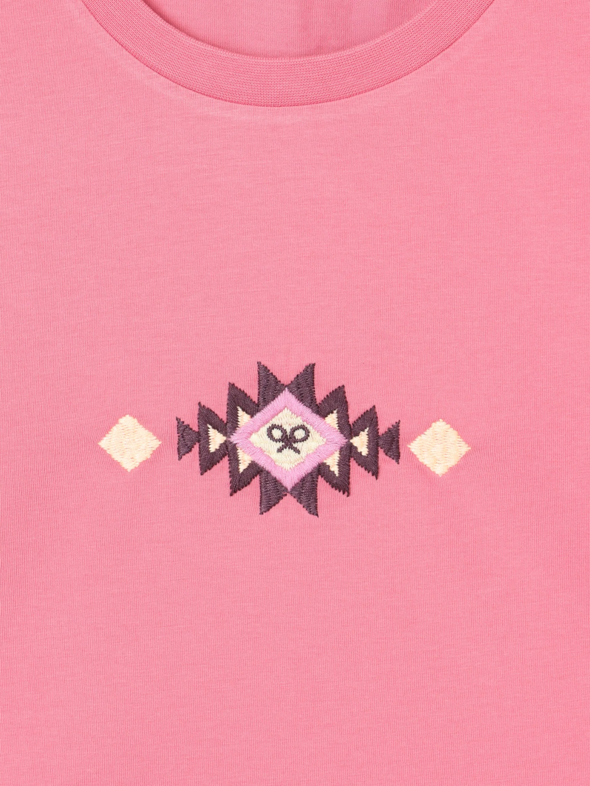 Camiseta woman bordados ikat rosa - Image 2
