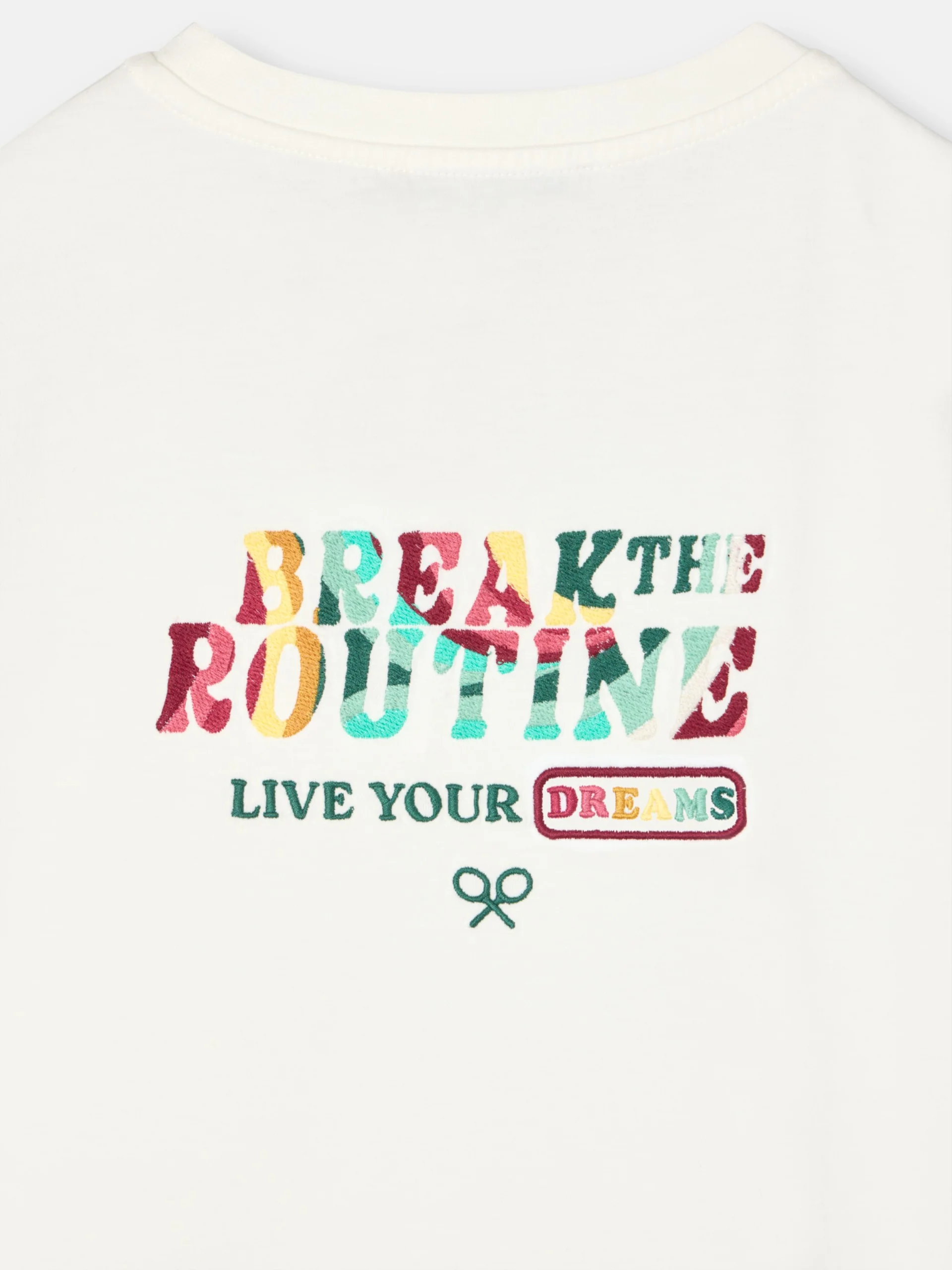 Camiseta woman break the routine blanca - Image 8