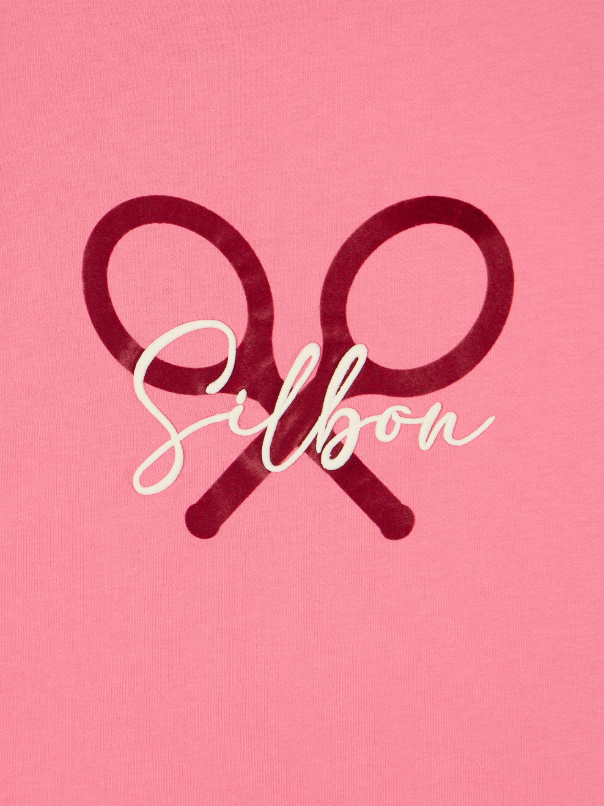 Camiseta woman clasica raqueta rosa - Image 2