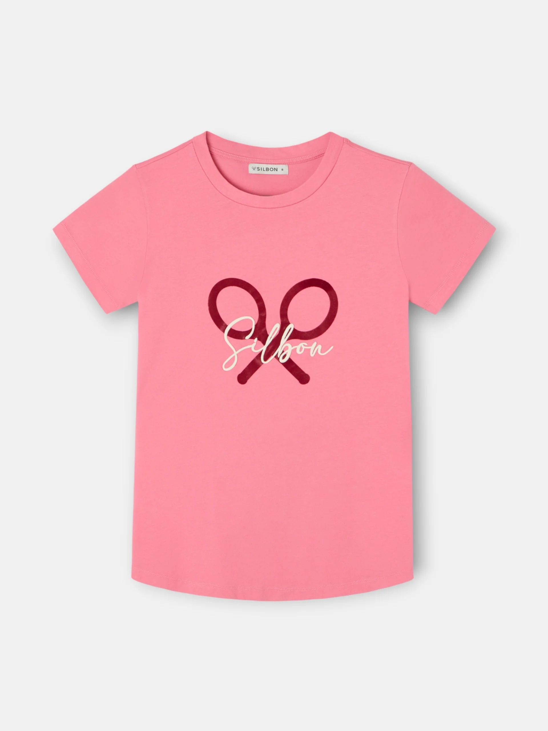 Camiseta woman clasica raqueta rosa - Image 5