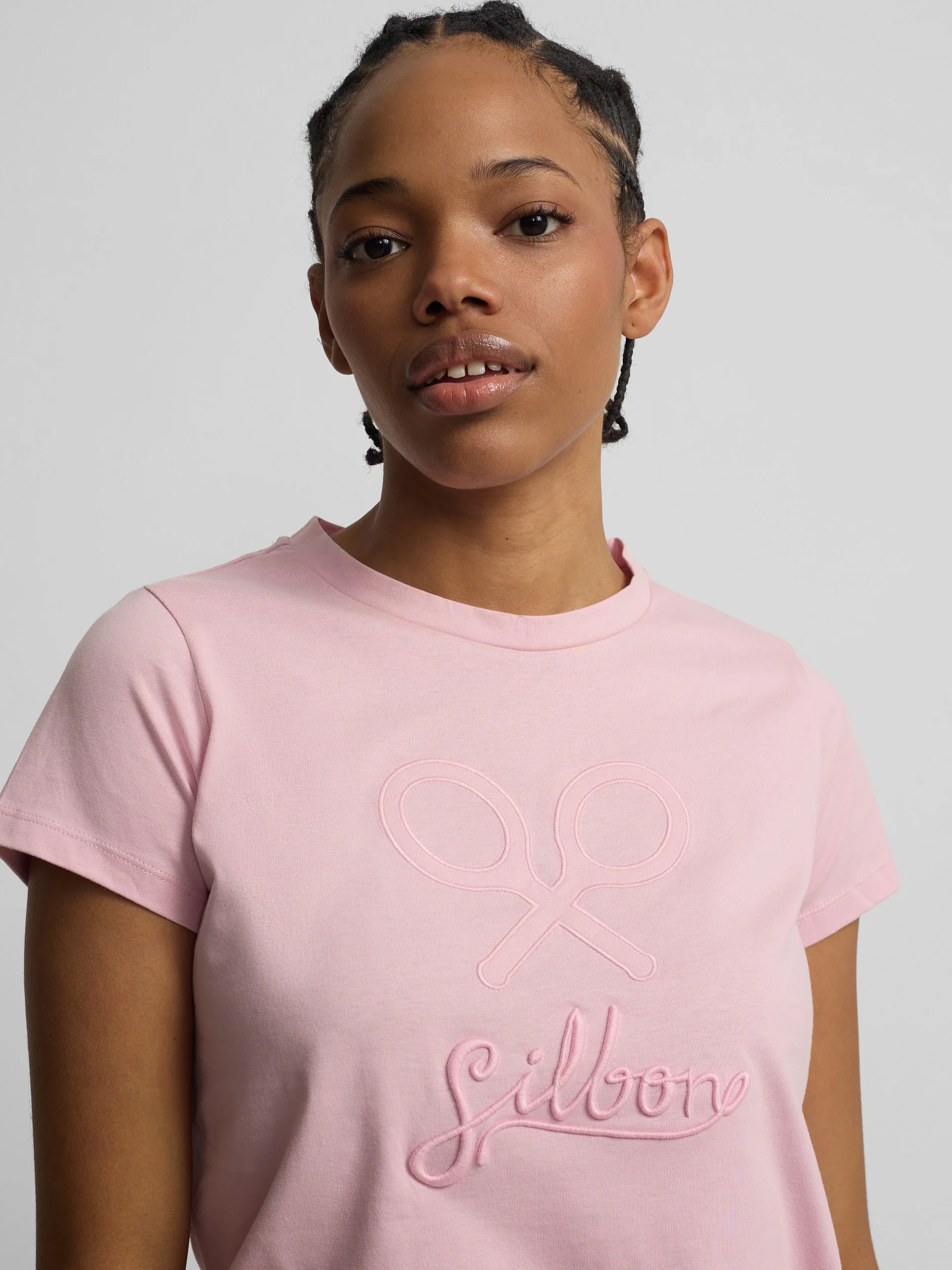 Camiseta woman clasica rosa claro - Image 3