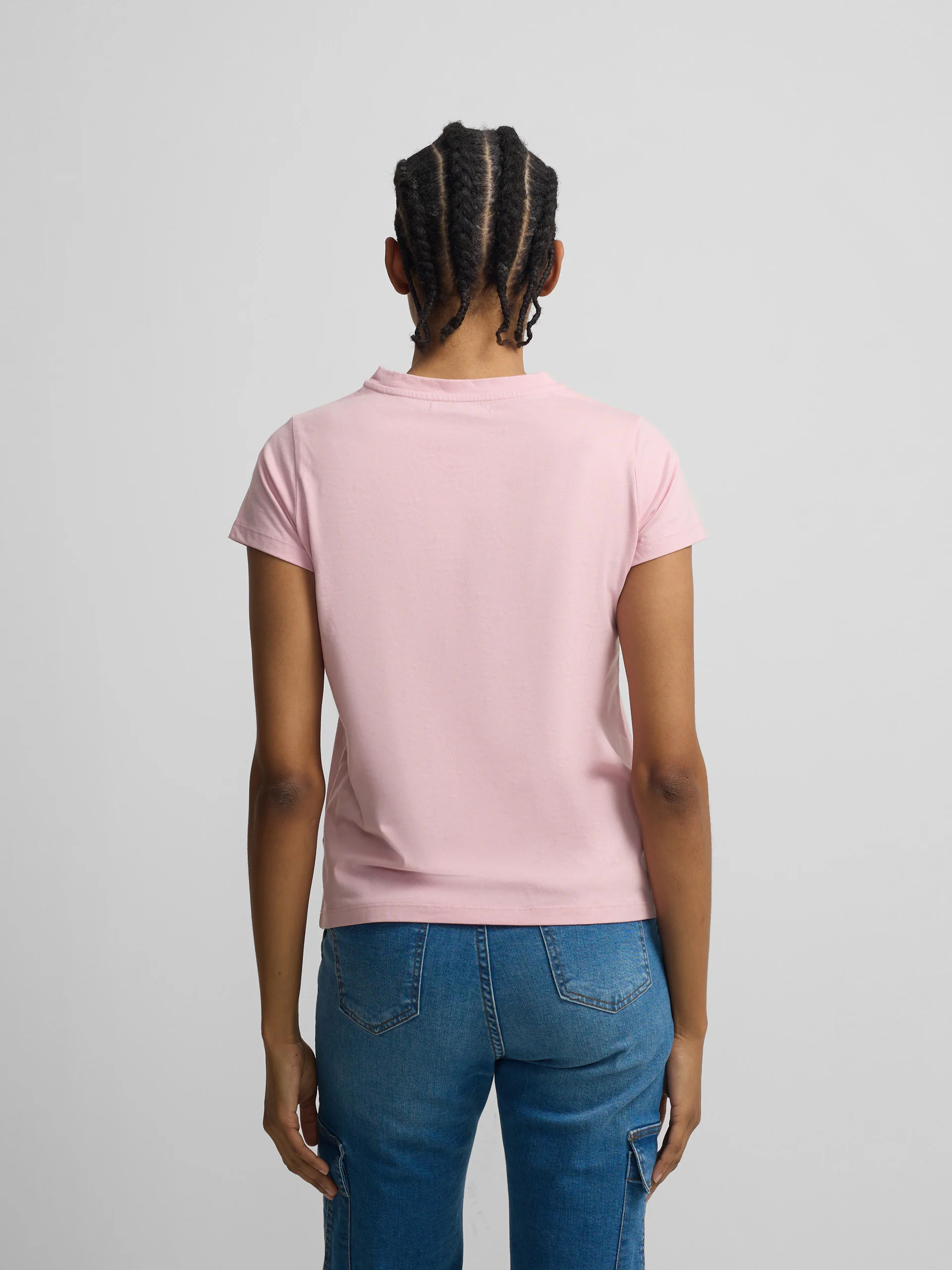 Camiseta woman clasica rosa claro - Image 4