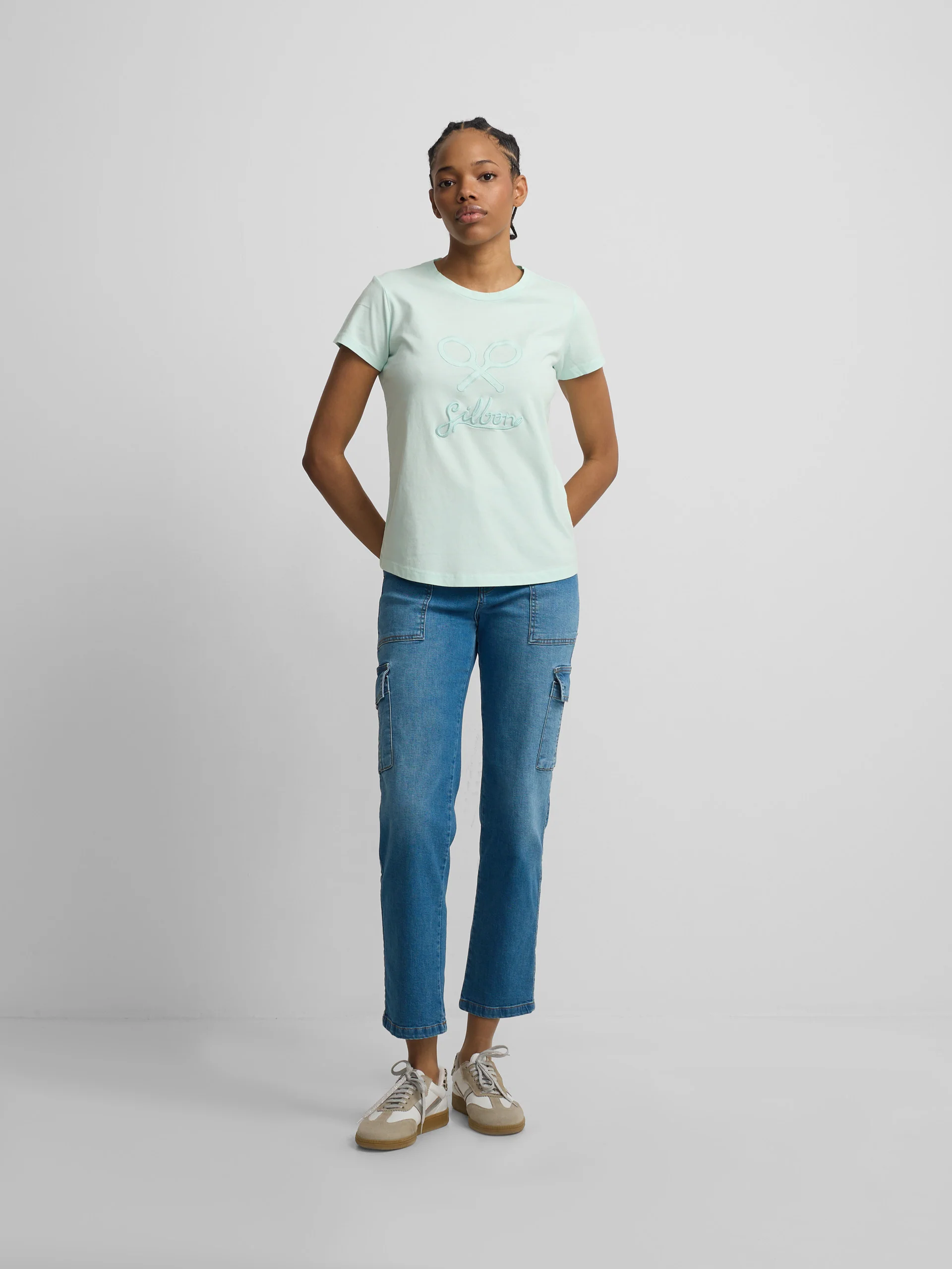Camiseta woman clasica verde - Image 3