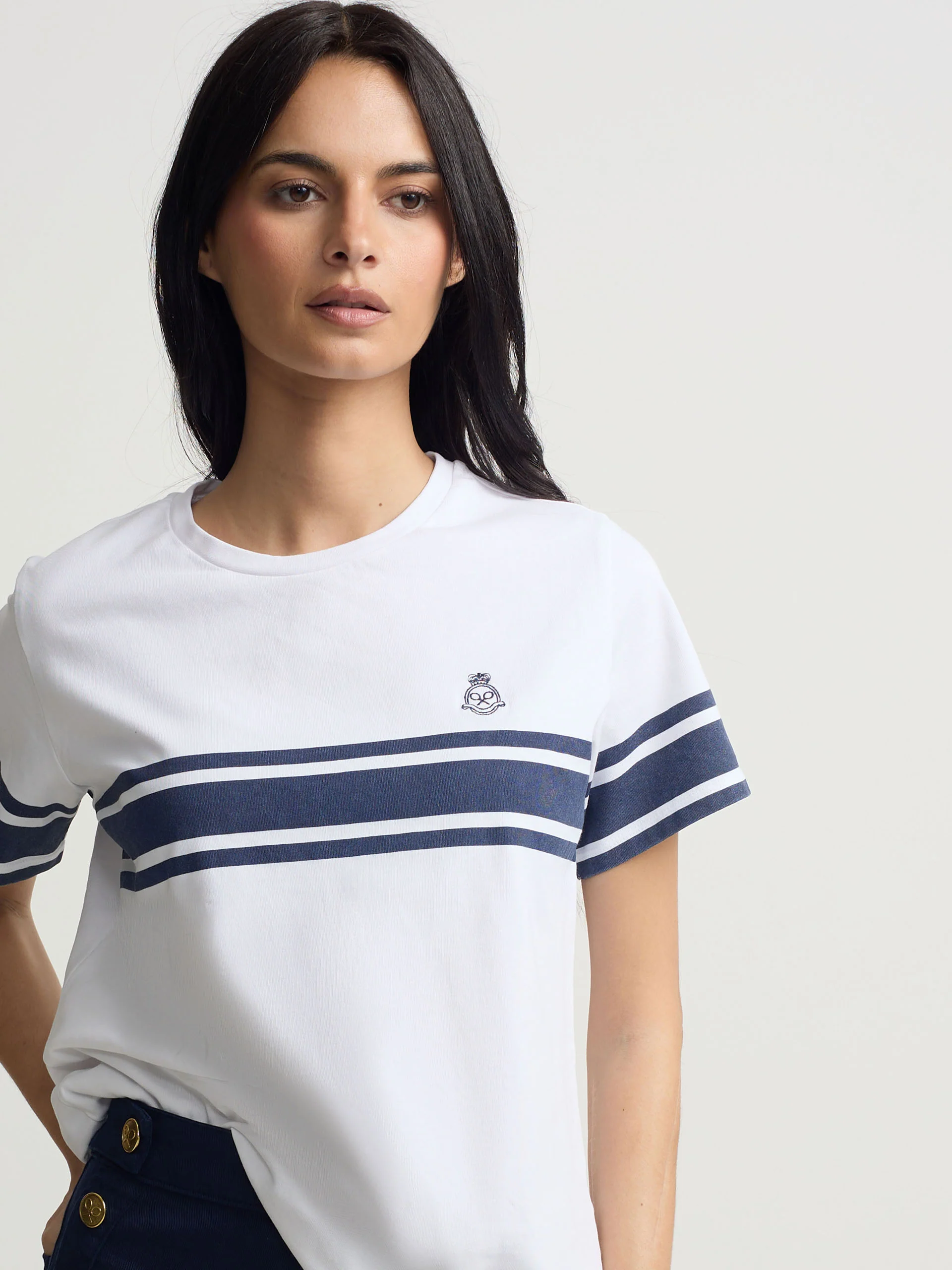 Camiseta woman escudo banda azul - Image 3