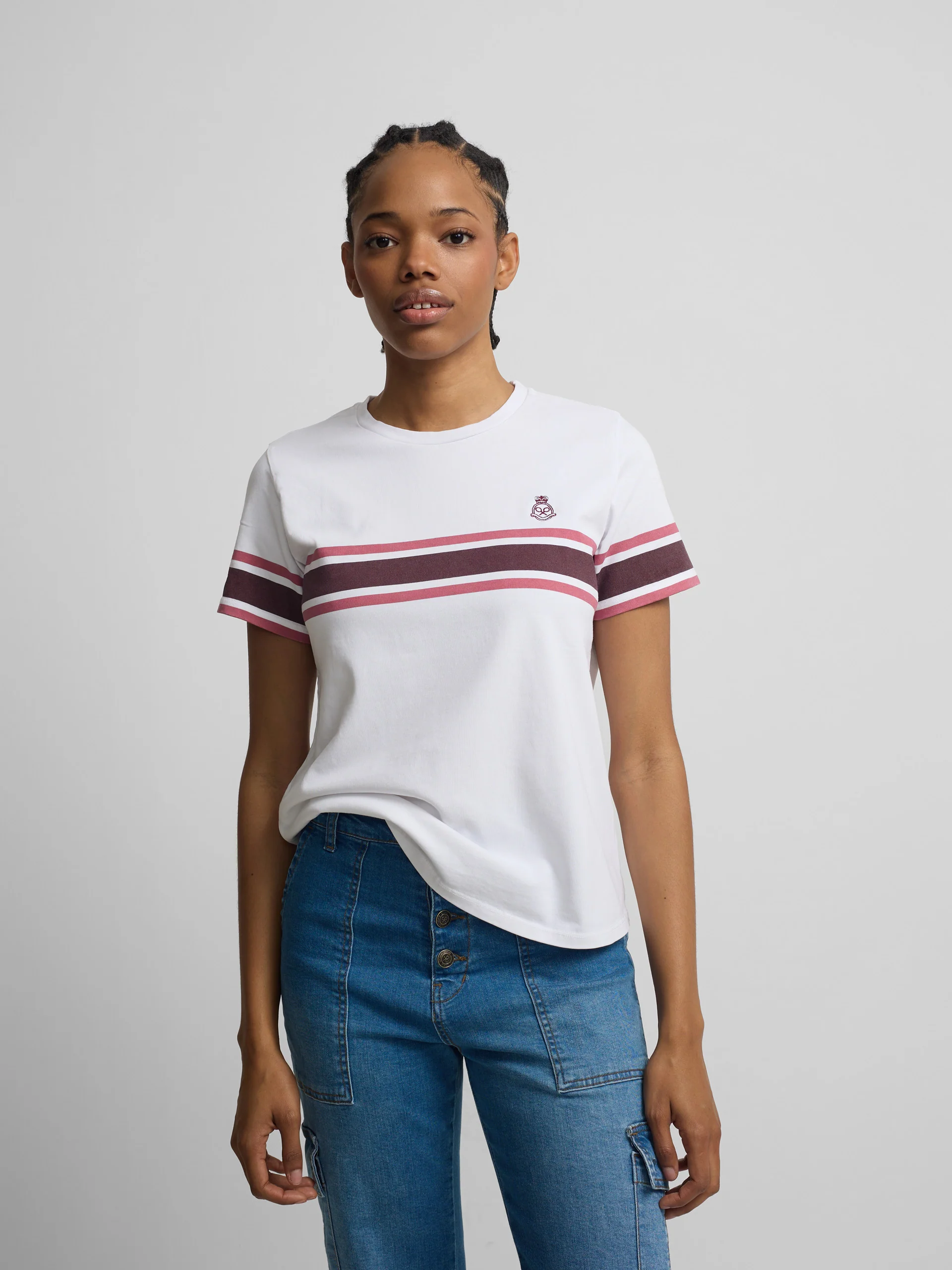 Camiseta woman escudo banda rosa - Image 3