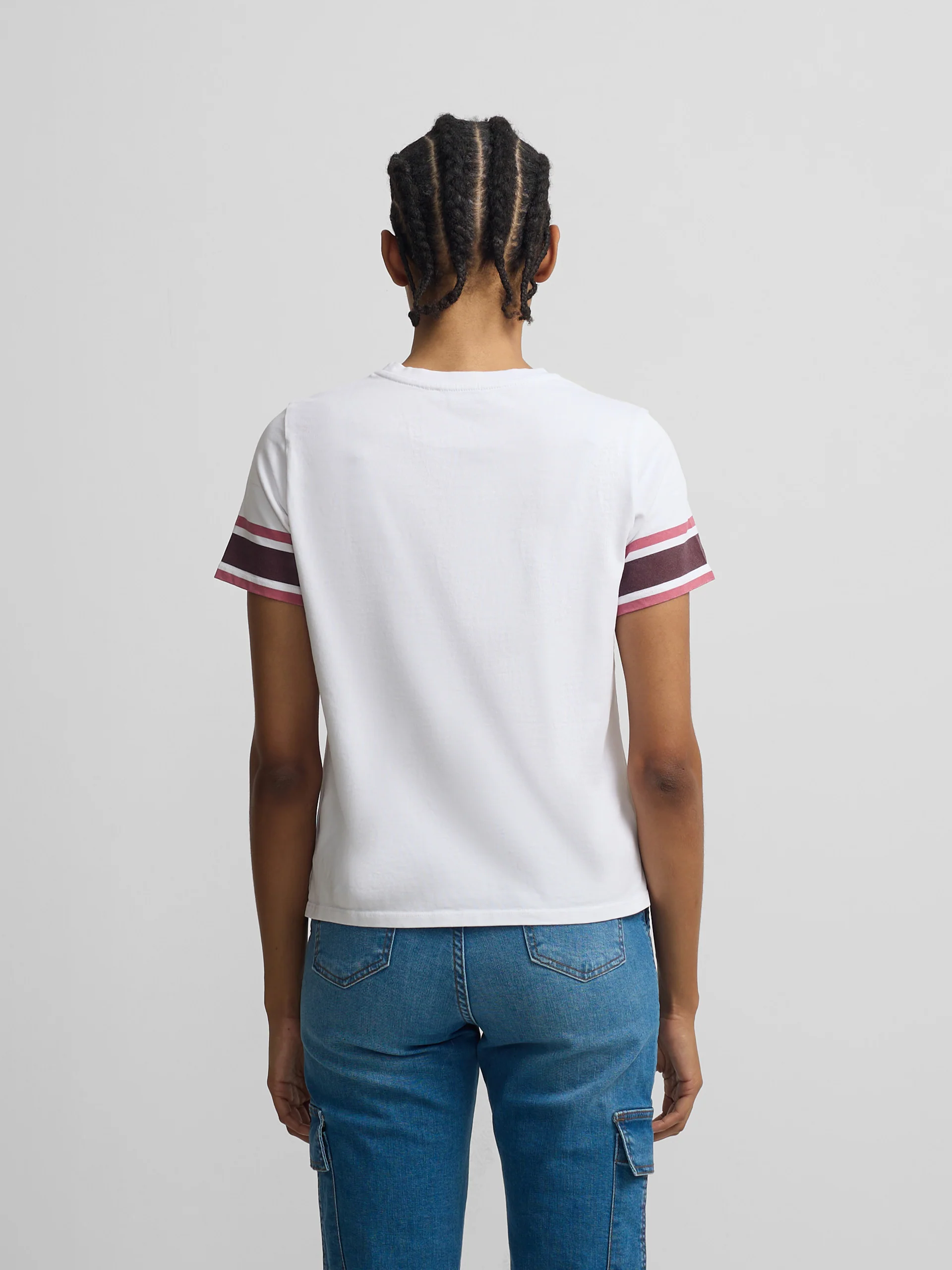 Camiseta woman escudo banda rosa - Image 4