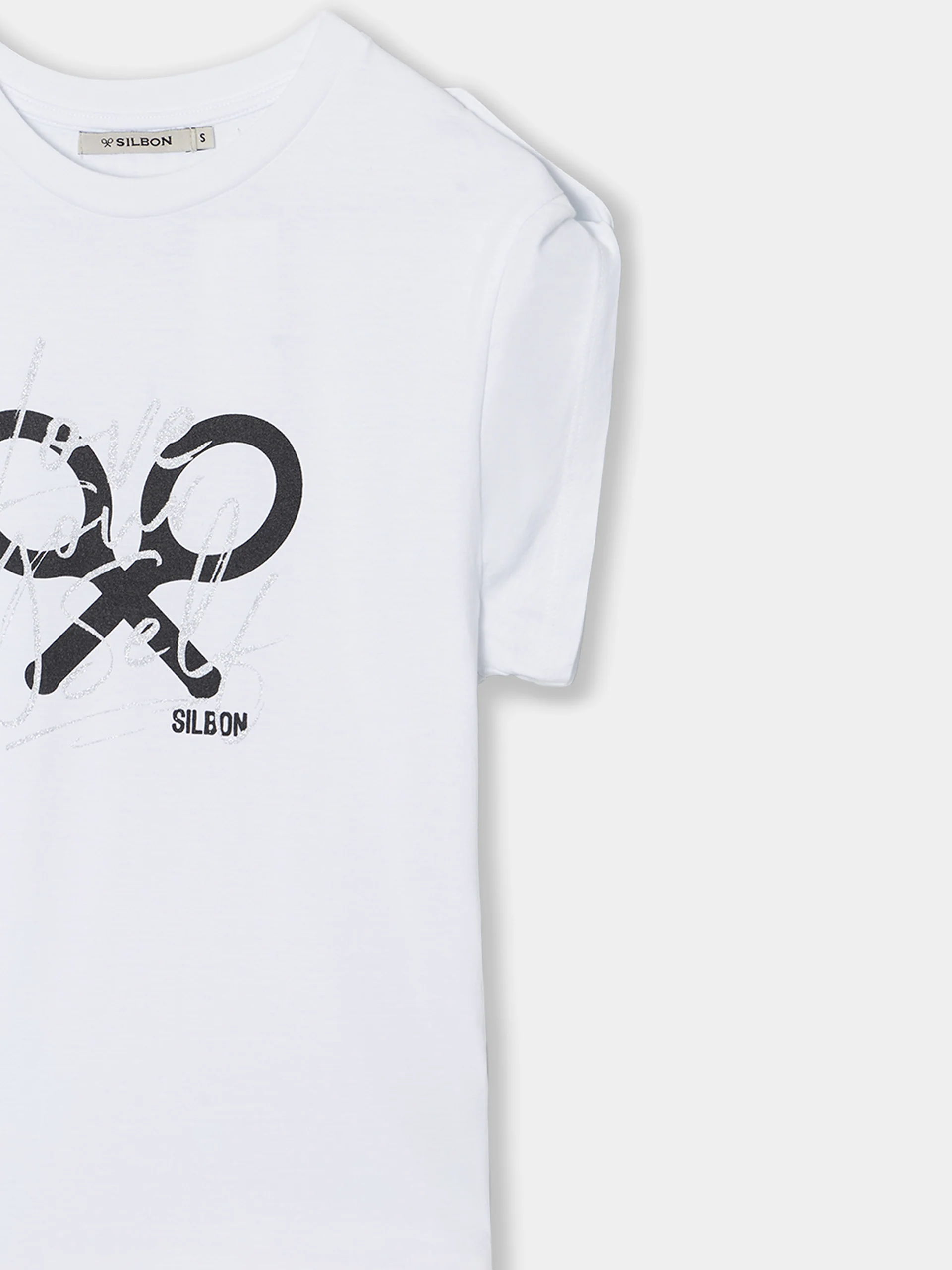 Camiseta woman manga roll out blanca - Image 6
