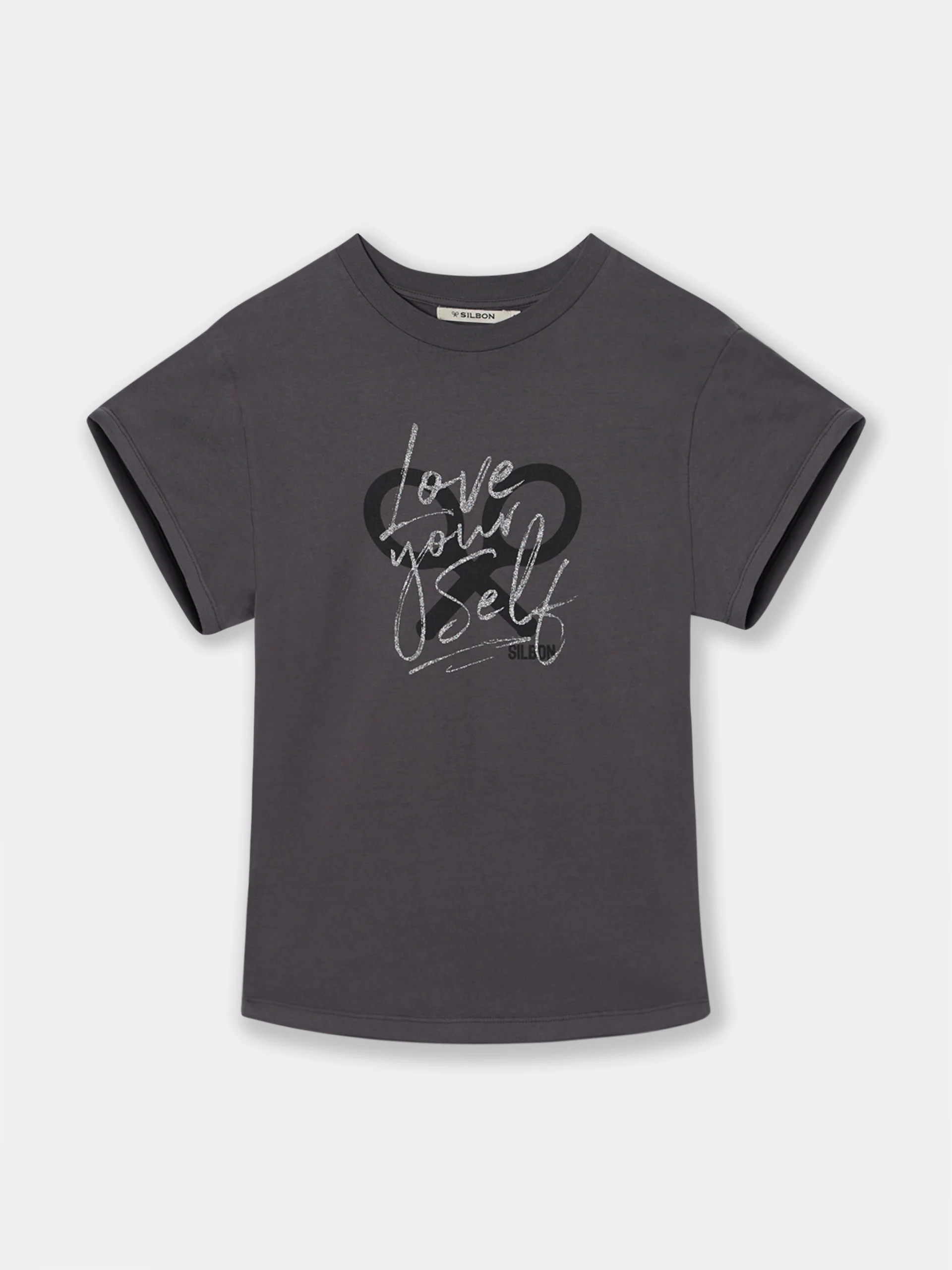 Camiseta woman manga roll out negra - Image 7