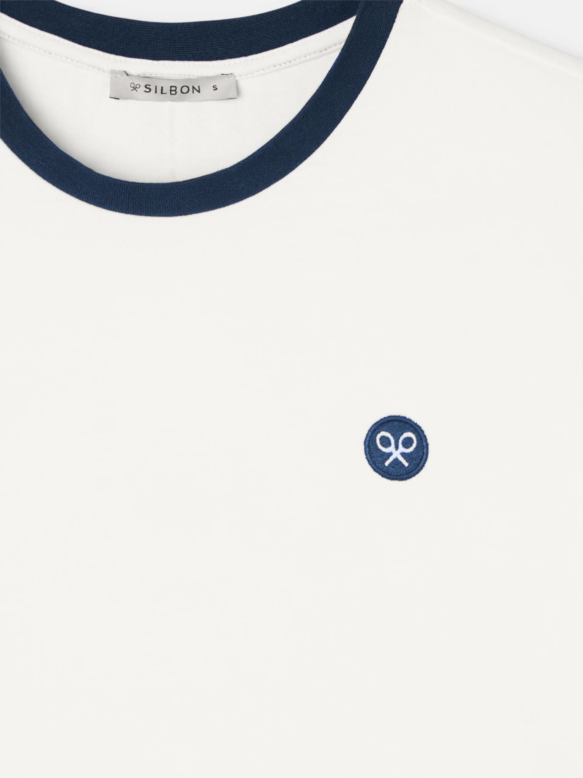 Camiseta woman parche escudo silbon blanca - Image 5