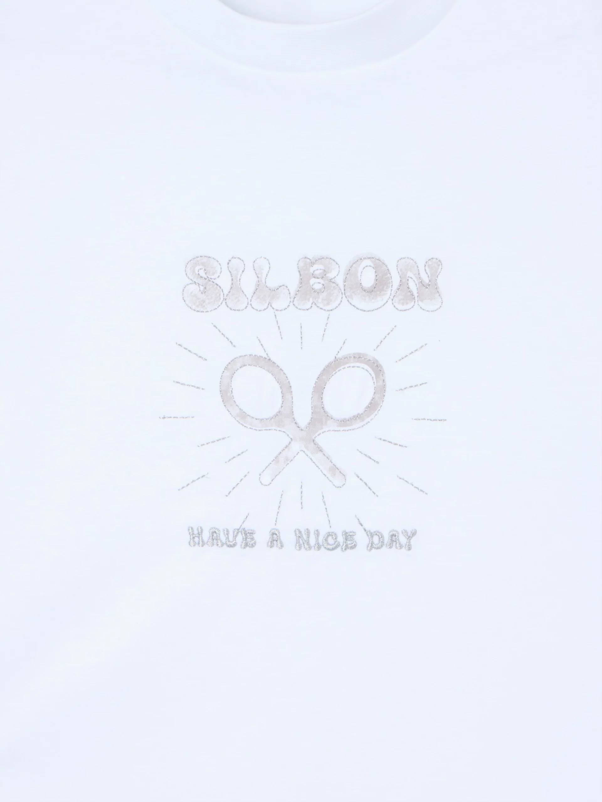 Camiseta woman roll out have a nice day blanca - Image 2
