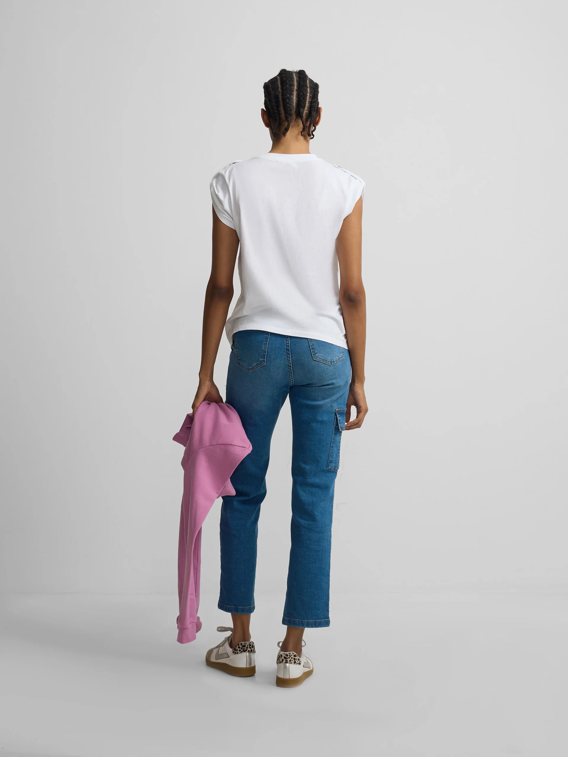 Camiseta woman roll out have a nice day blanca - Image 6