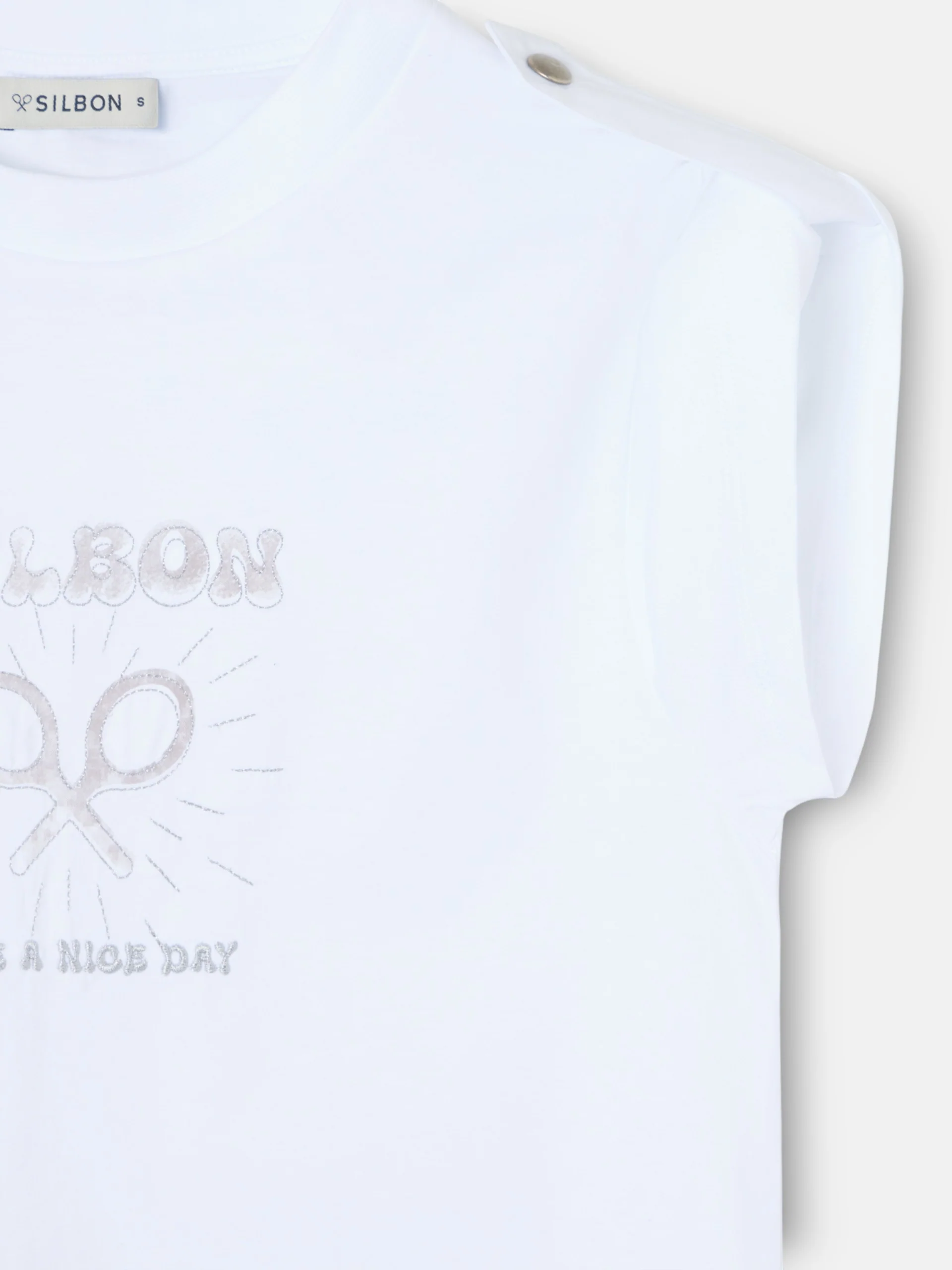 Camiseta woman roll out have a nice day blanca - Image 9