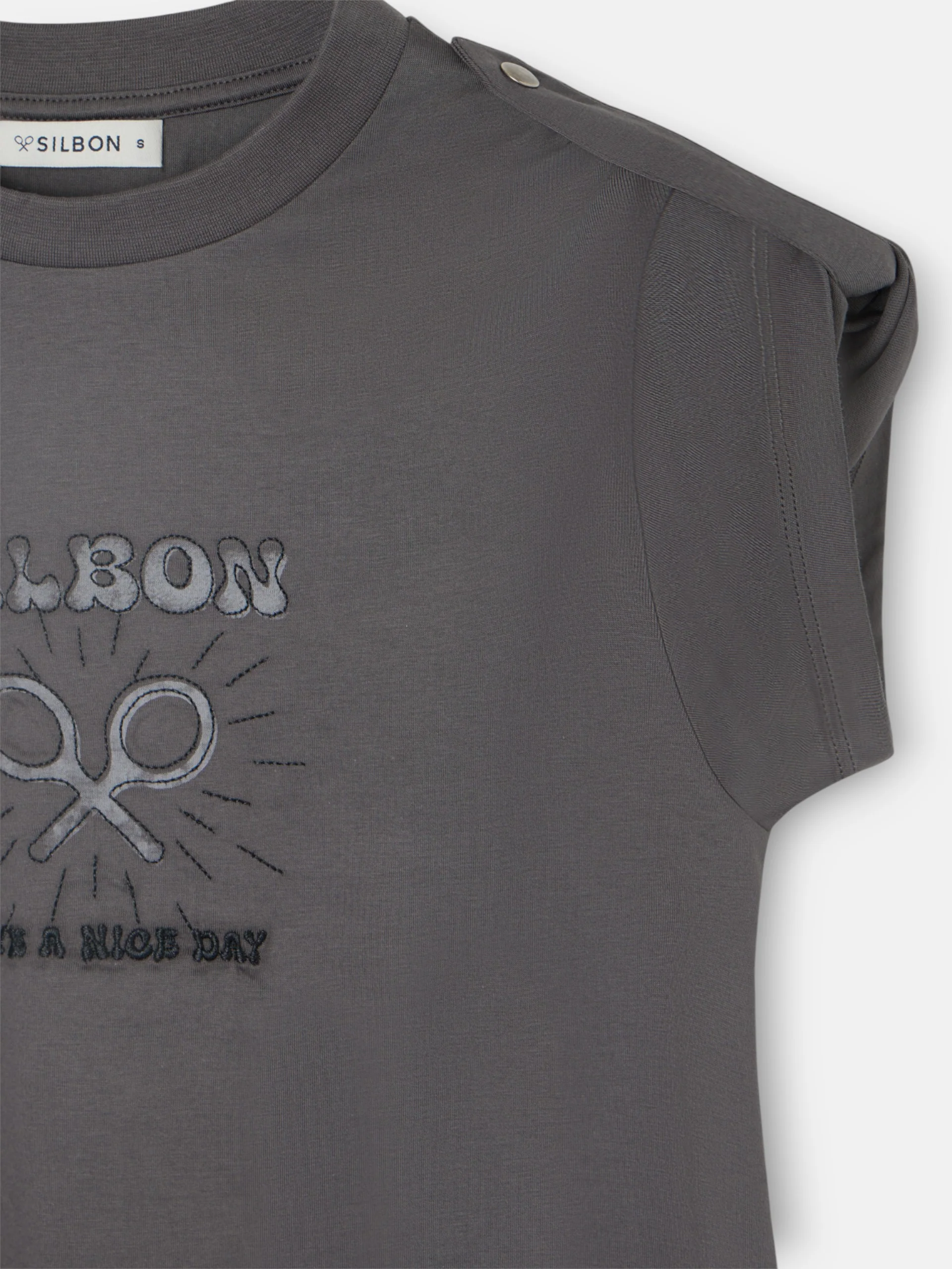 Camiseta woman roll out have a nice day negra - Image 8