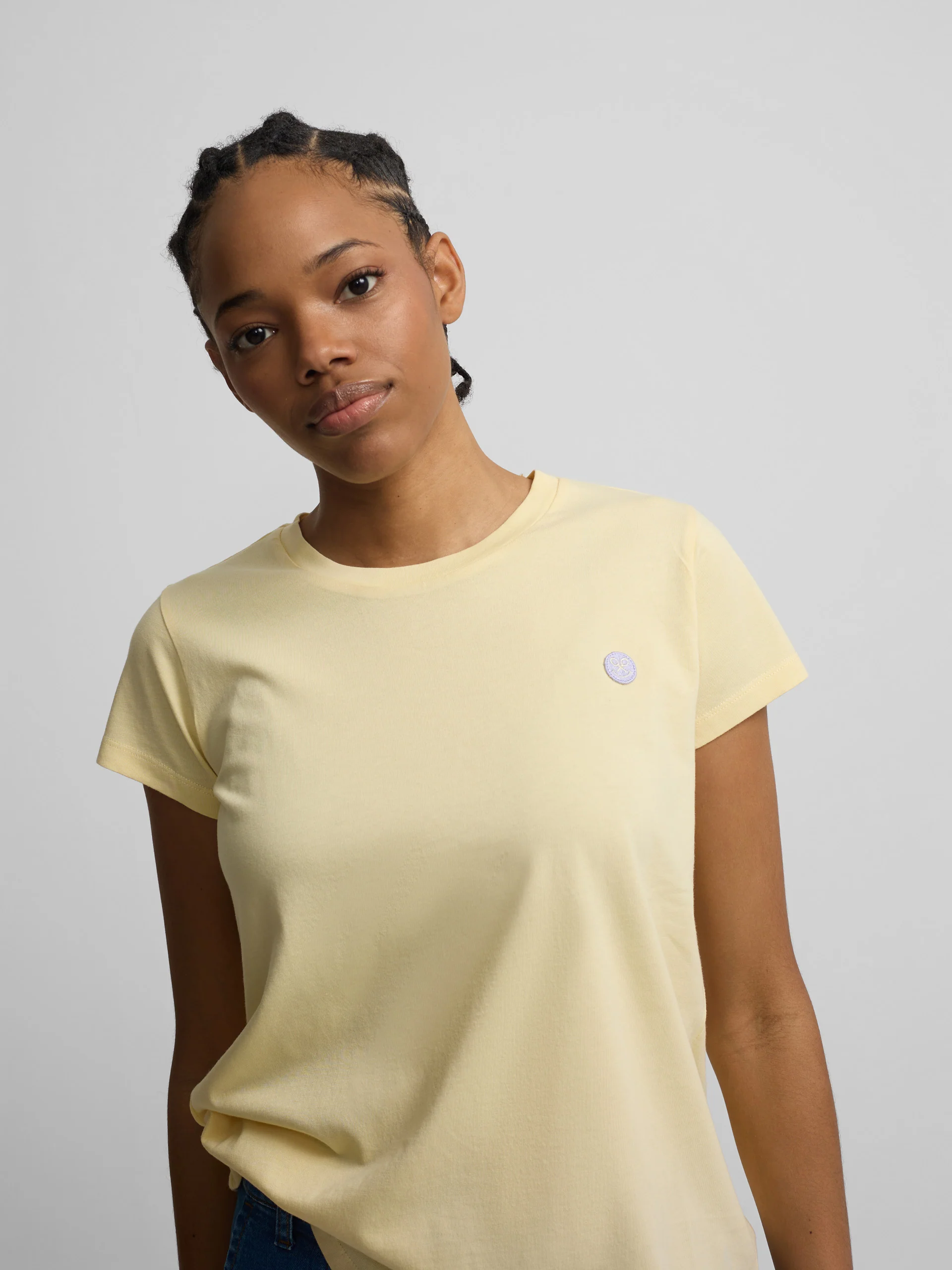 Camiseta woman silbon smile amarilla - Image 3