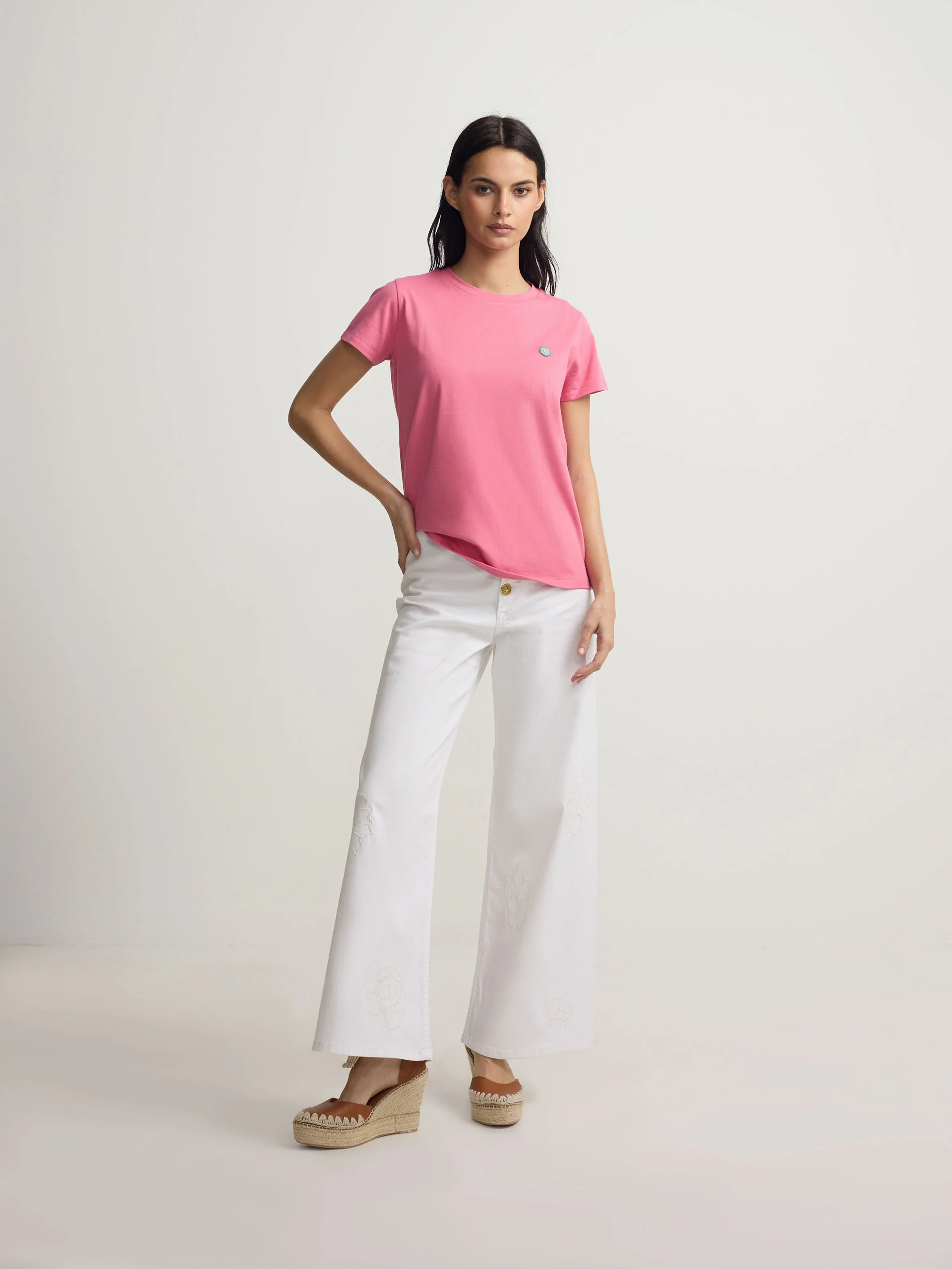 Camiseta woman silbon smile rosa - Image 3