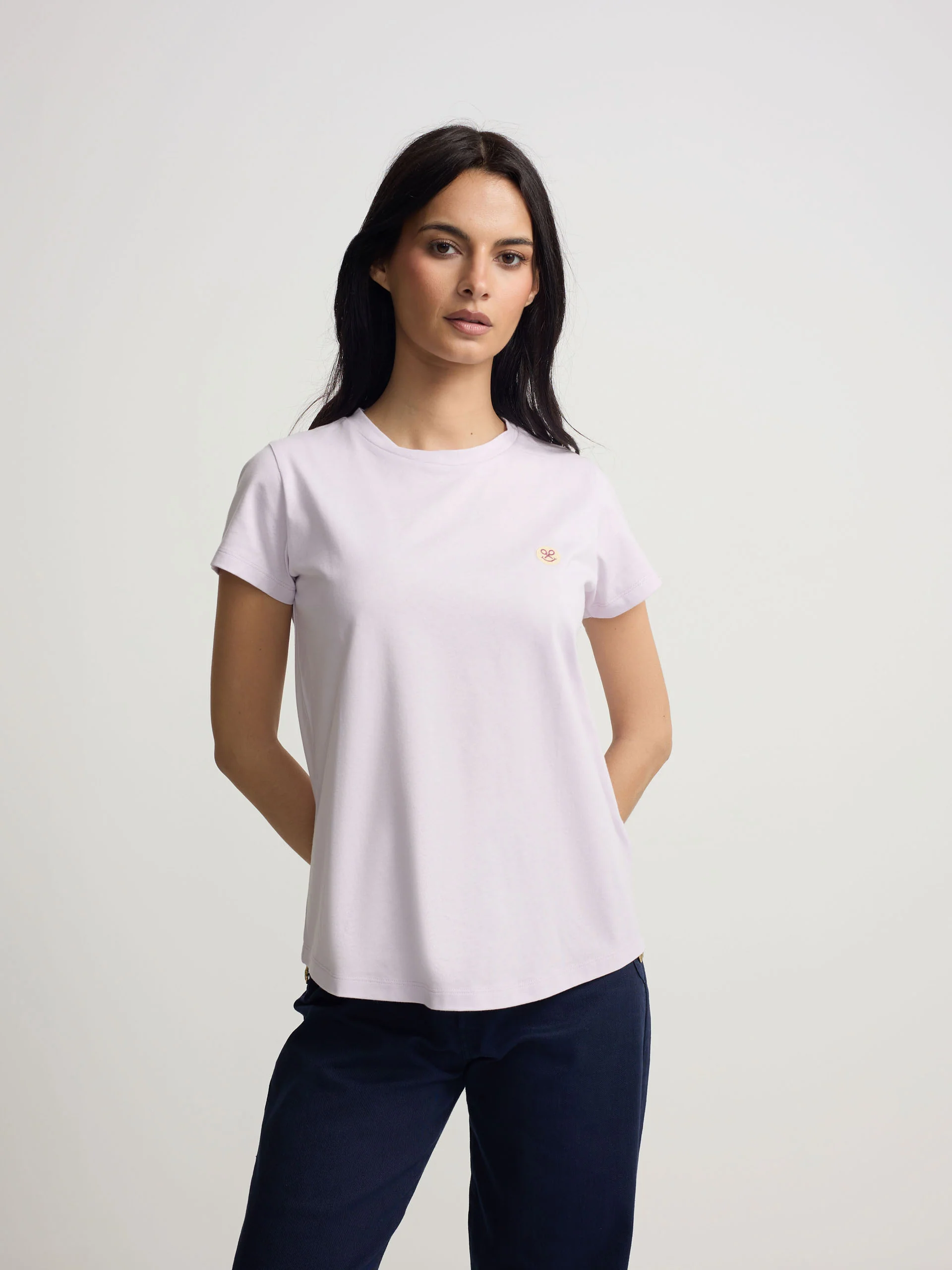 Camiseta woman smile estampado morada - Image 3