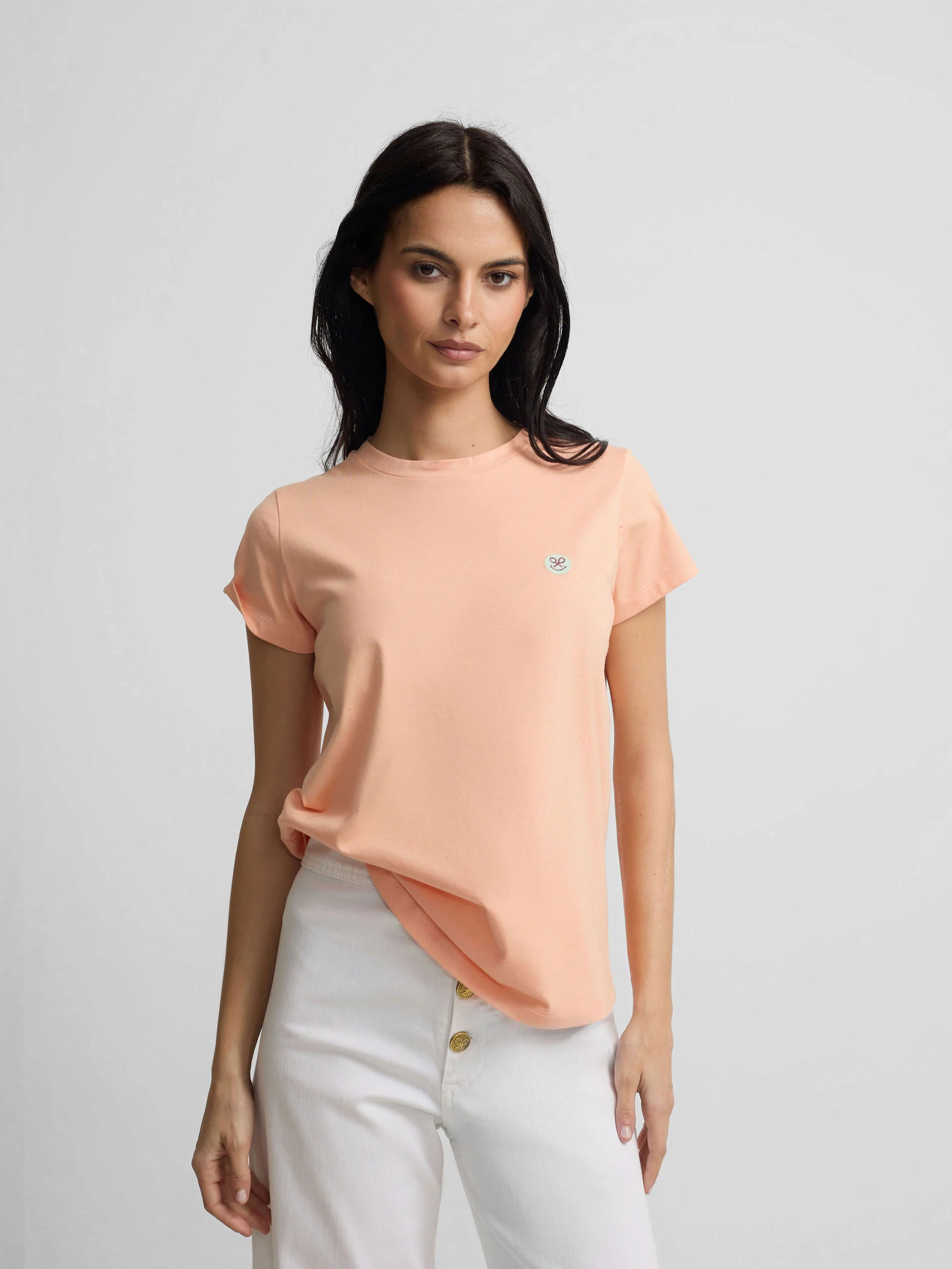 Camiseta woman smile estampado naranja - Image 3