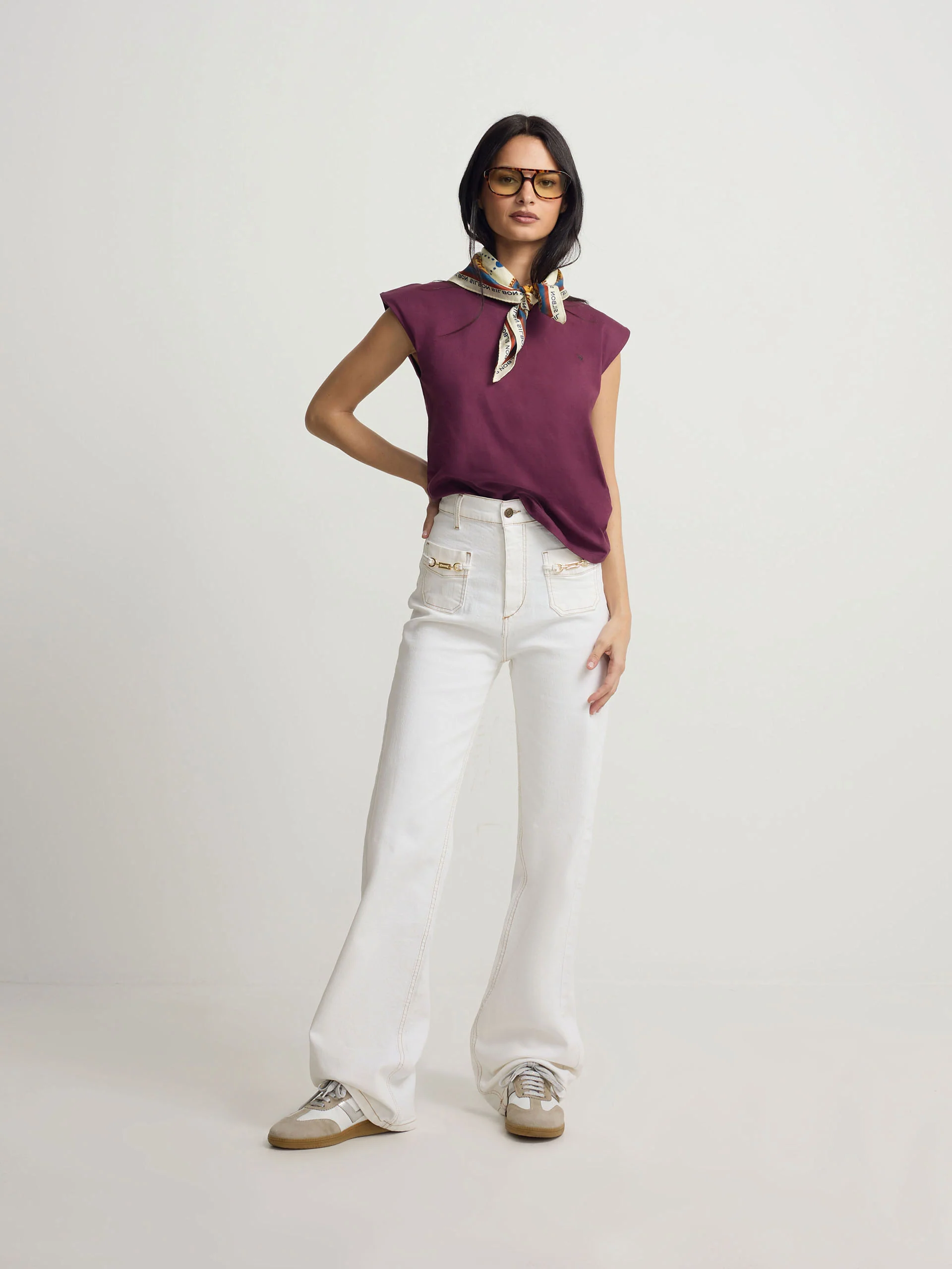 Camiseta woman sun burdeos - Image 4