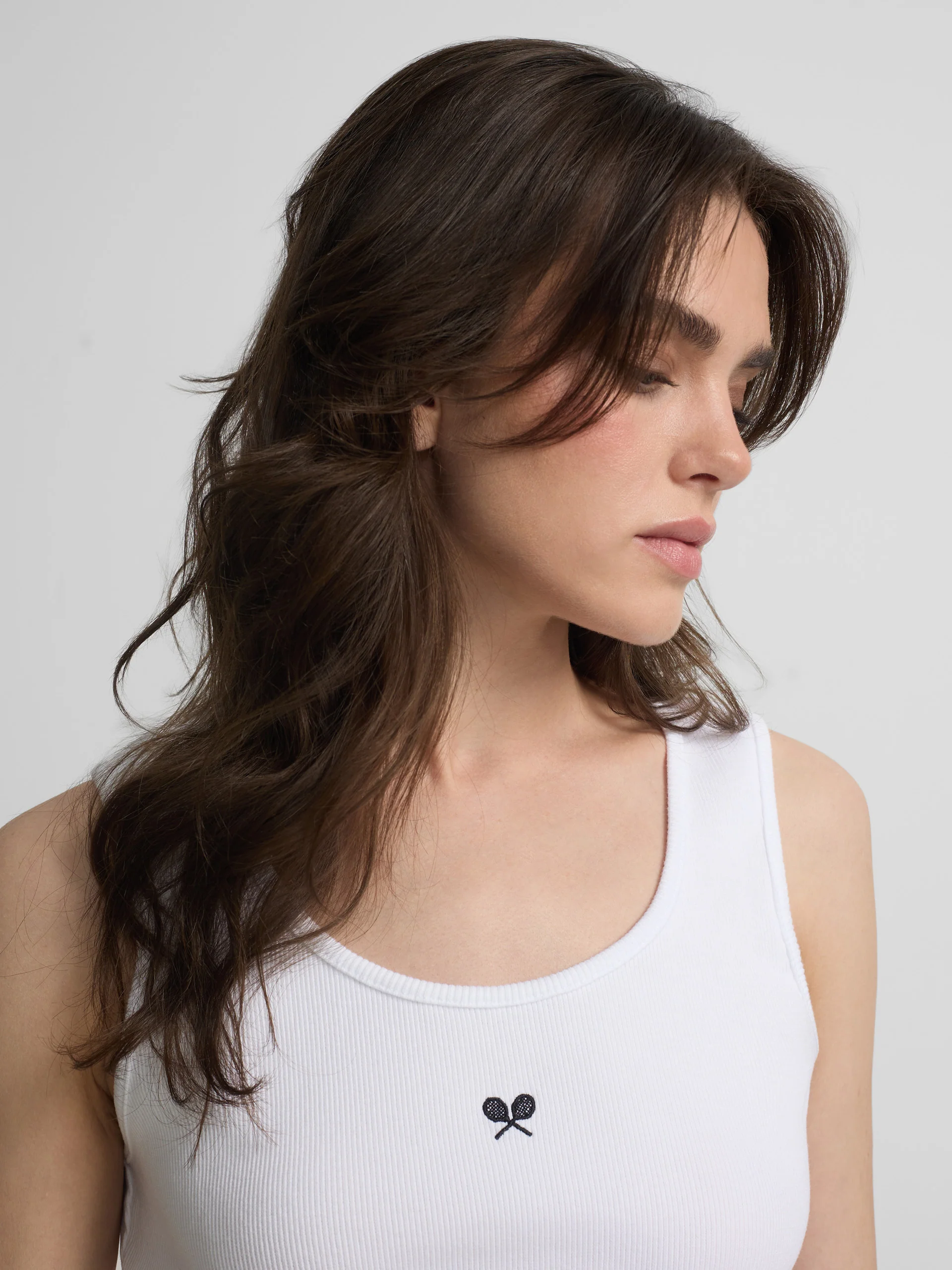 Camiseta woman tank blanca - Image 3