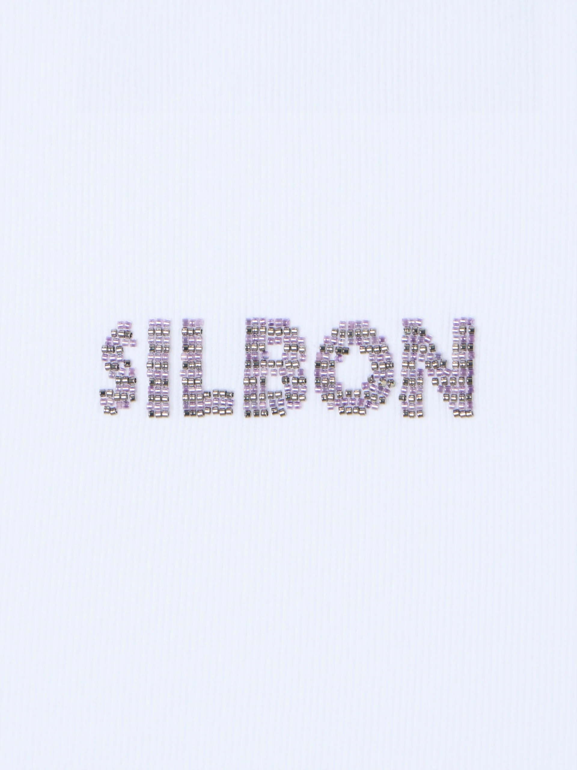 Camiseta woman tank silbon apliques blanca - Image 2
